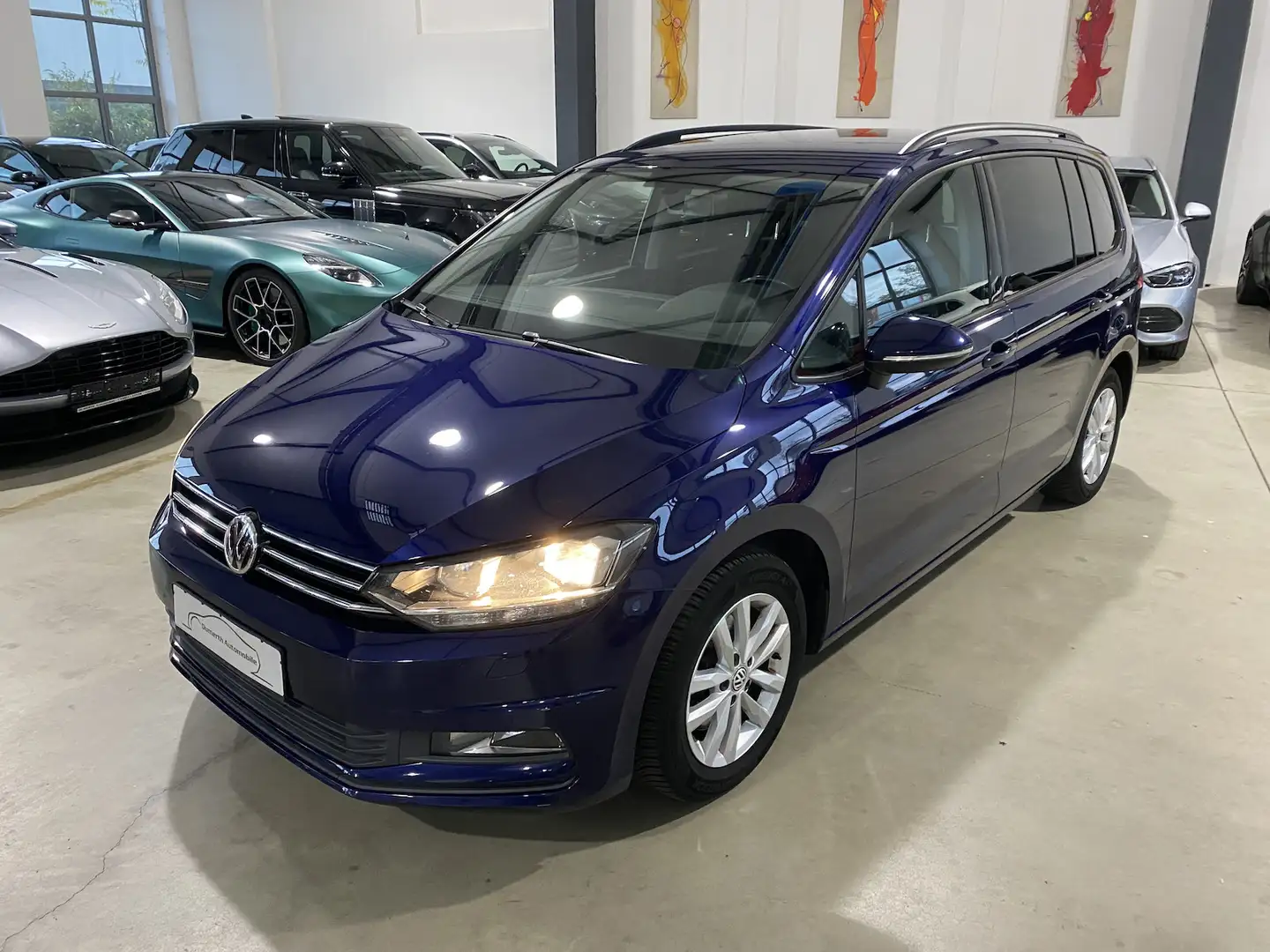 Volkswagen Touran 1.6 Tdi Comfortline/7-Sitzer/AHK/SH/ Bleu - 2