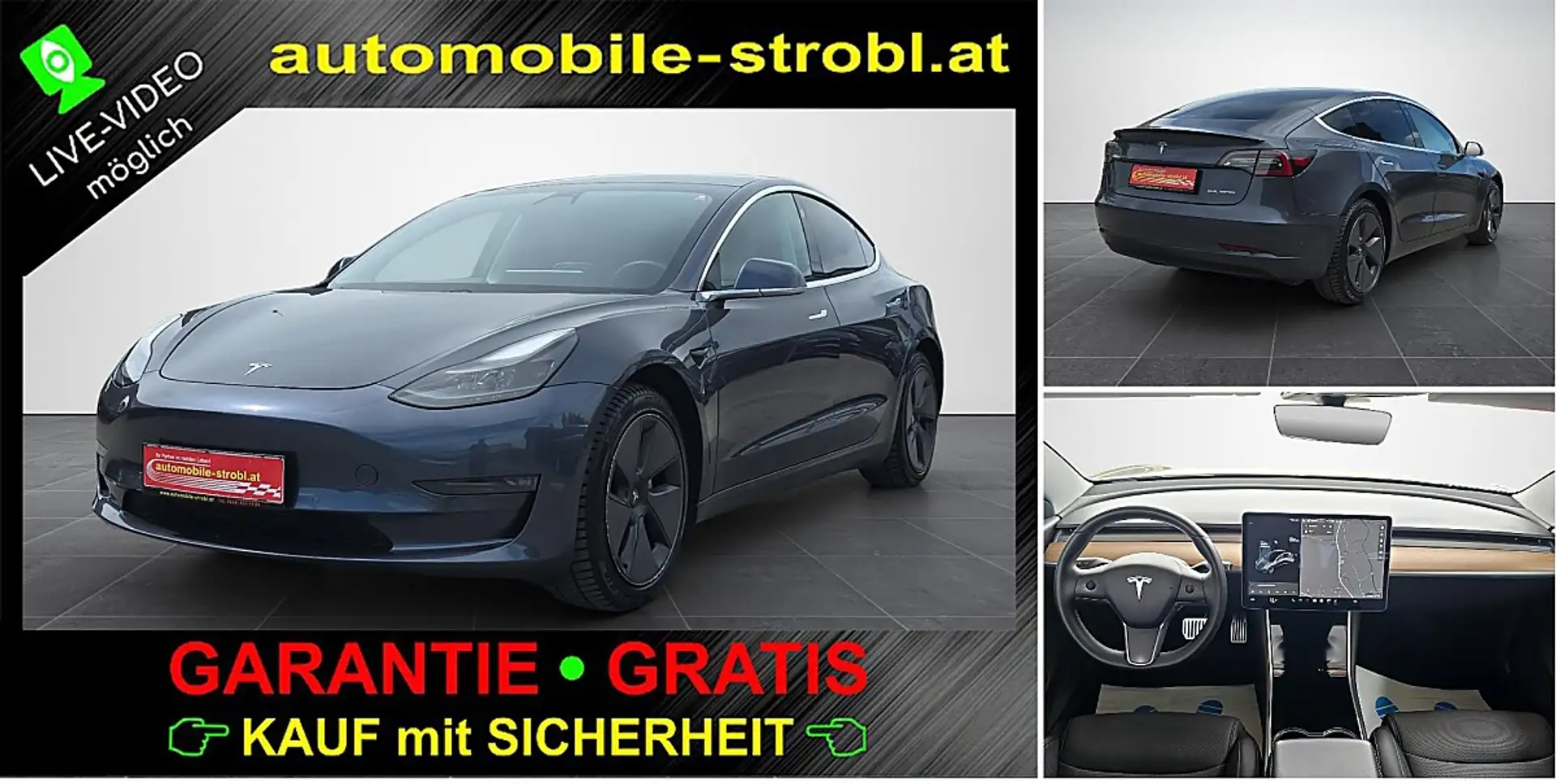 Tesla Model 3 Long R. AWD*GARANTIE* Grau - 1