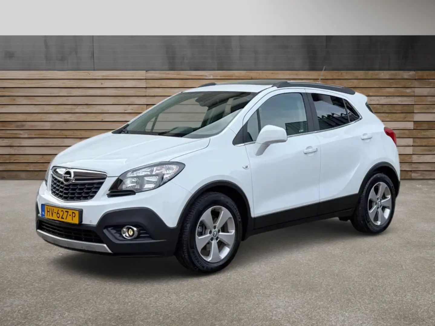 Opel Mokka 1.4 T Cosmo * LEER * TREKHAAK * STOEL&STUUR VERWAR Wit - 2
