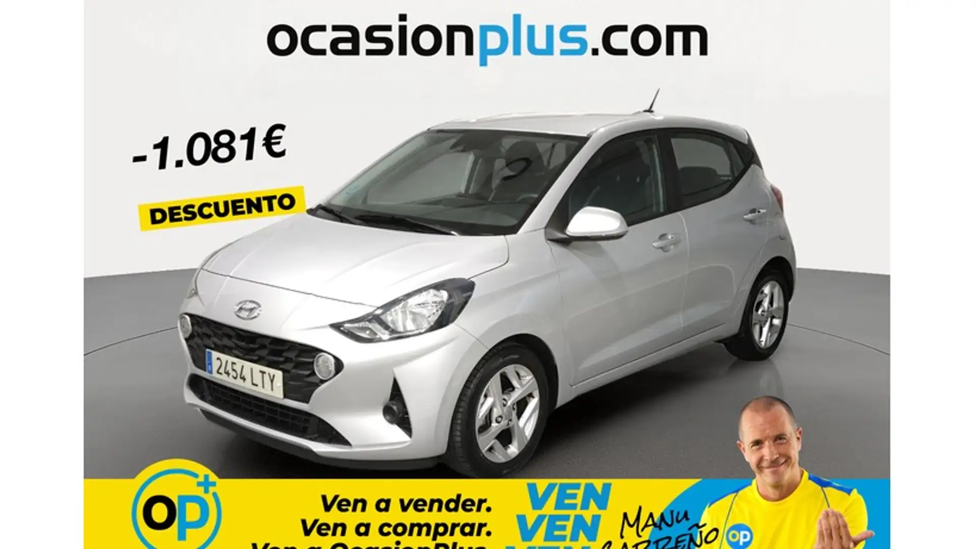 Hyundai i10 1.0 MPI Klass Plateado - 1