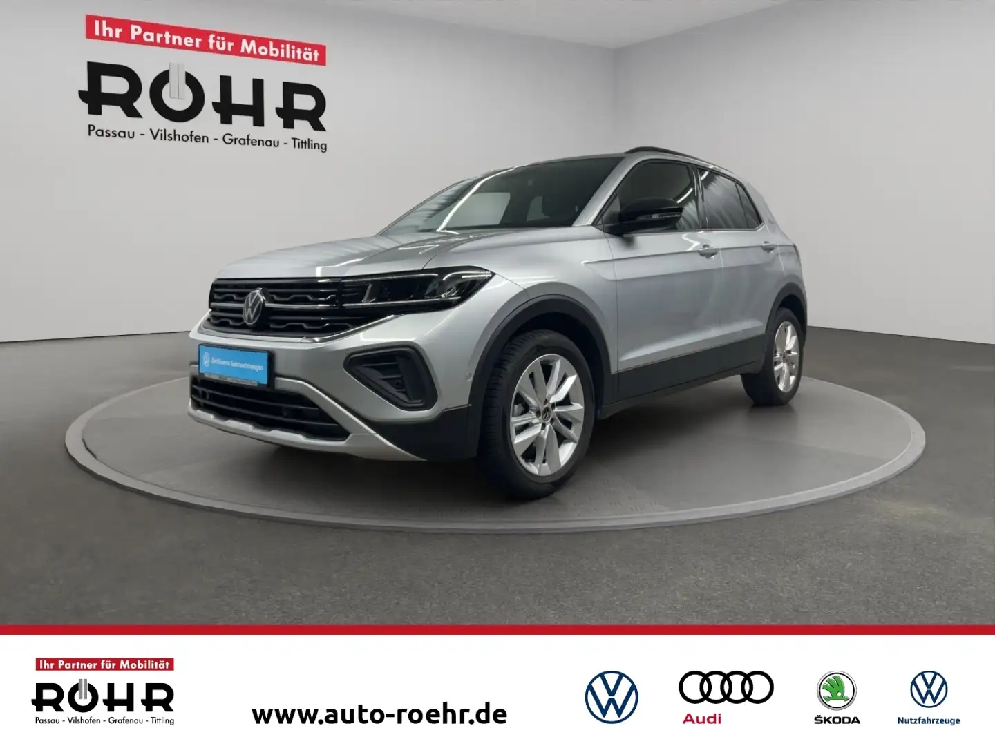 Volkswagen T-Cross Goal (Kamera.Navi.AHK) 1.0l TSI DSG Silber - 1