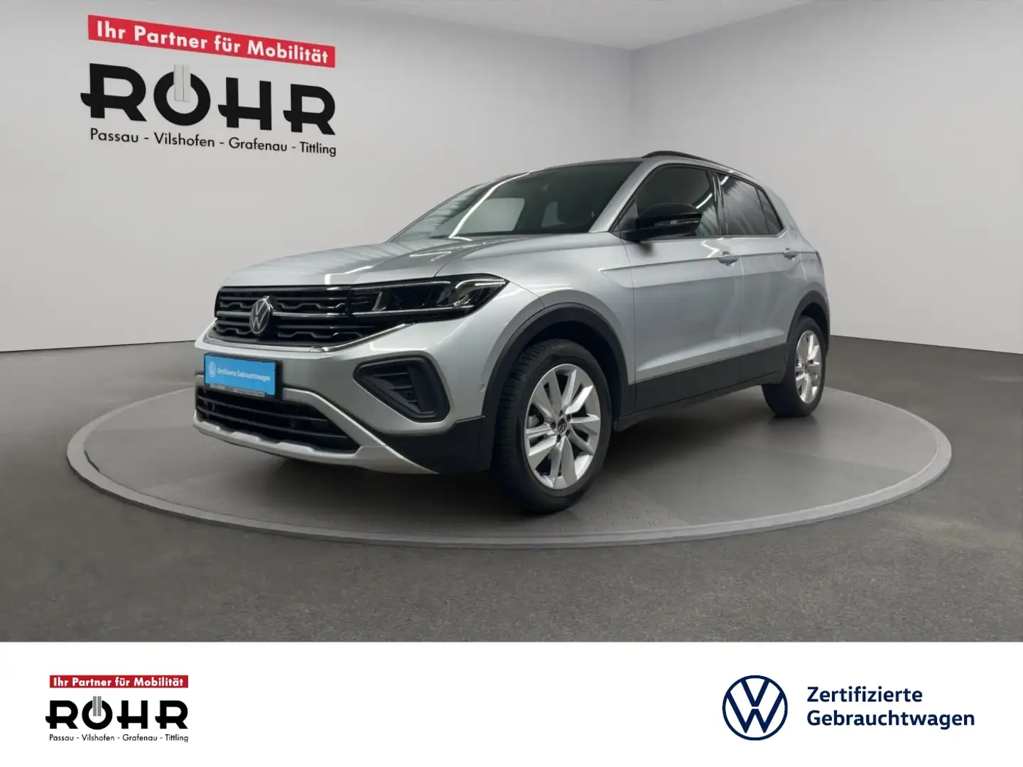 Volkswagen T-Cross Goal (Kamera.Navi.AHK) 1.0l TSI DSG Silber - 1