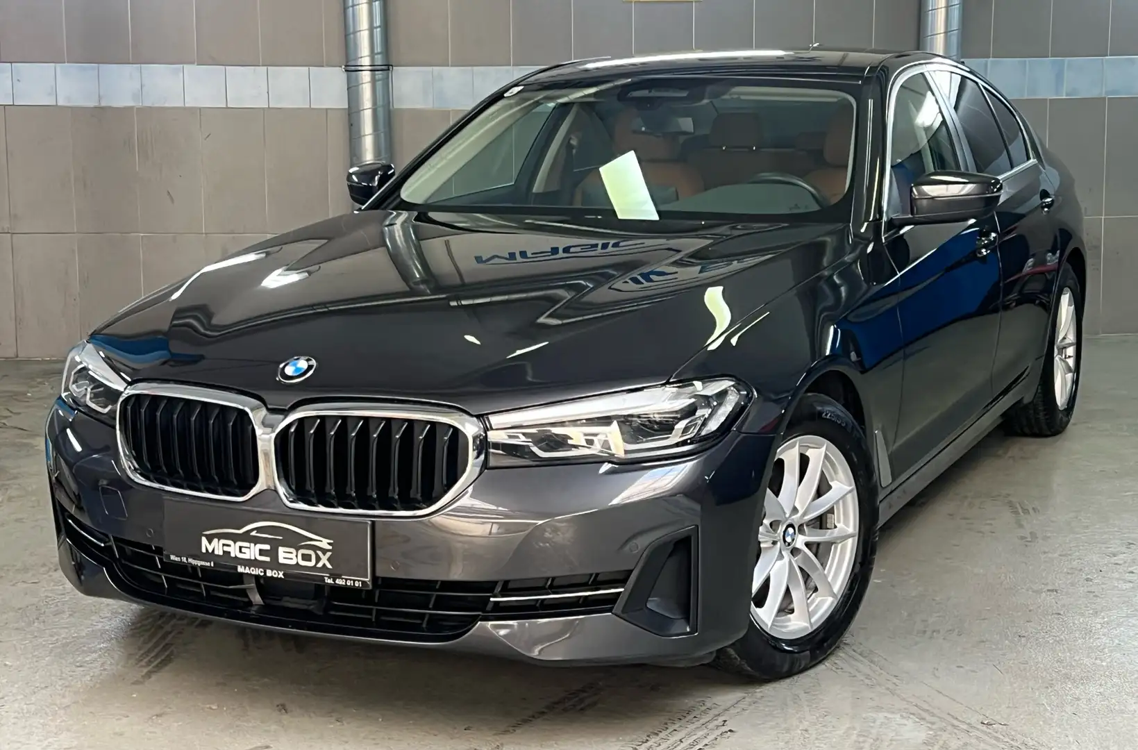 BMW 520 TOP*MwSt ausweisbar*Zimtleder*Spurhalteass*Totwink Orange - 2