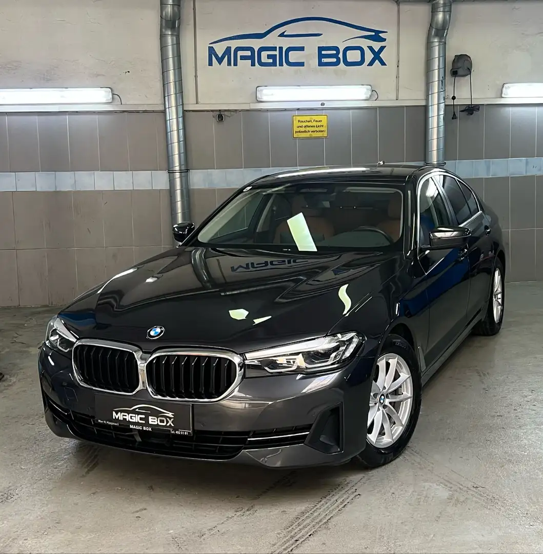 BMW 520 TOP*MwSt ausweisbar*Zimtleder*Spurhalteass*Totwink Orange - 1