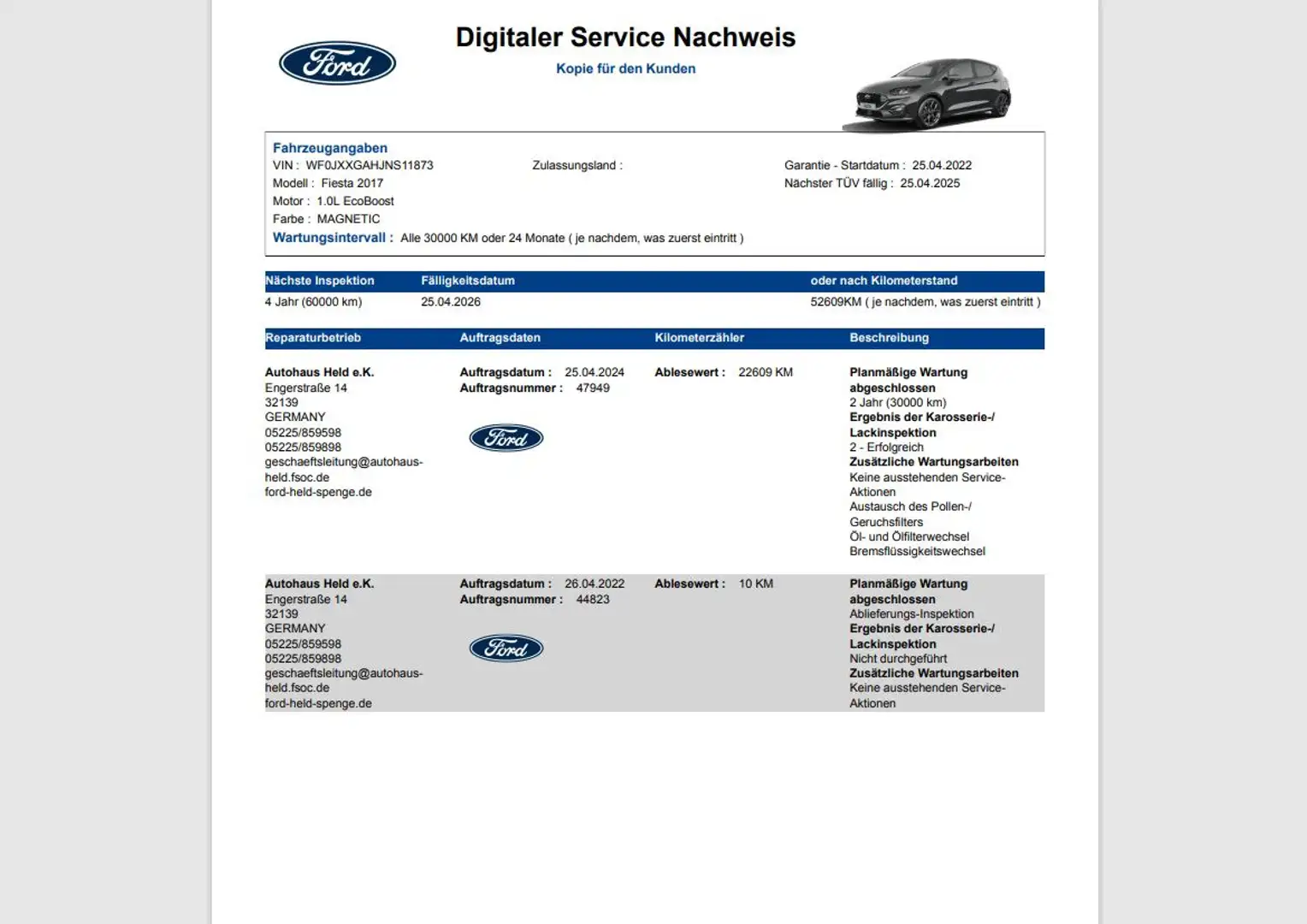 Ford Fiesta ST-Line X Panoramadach Navi Kamera LED Grau - 2