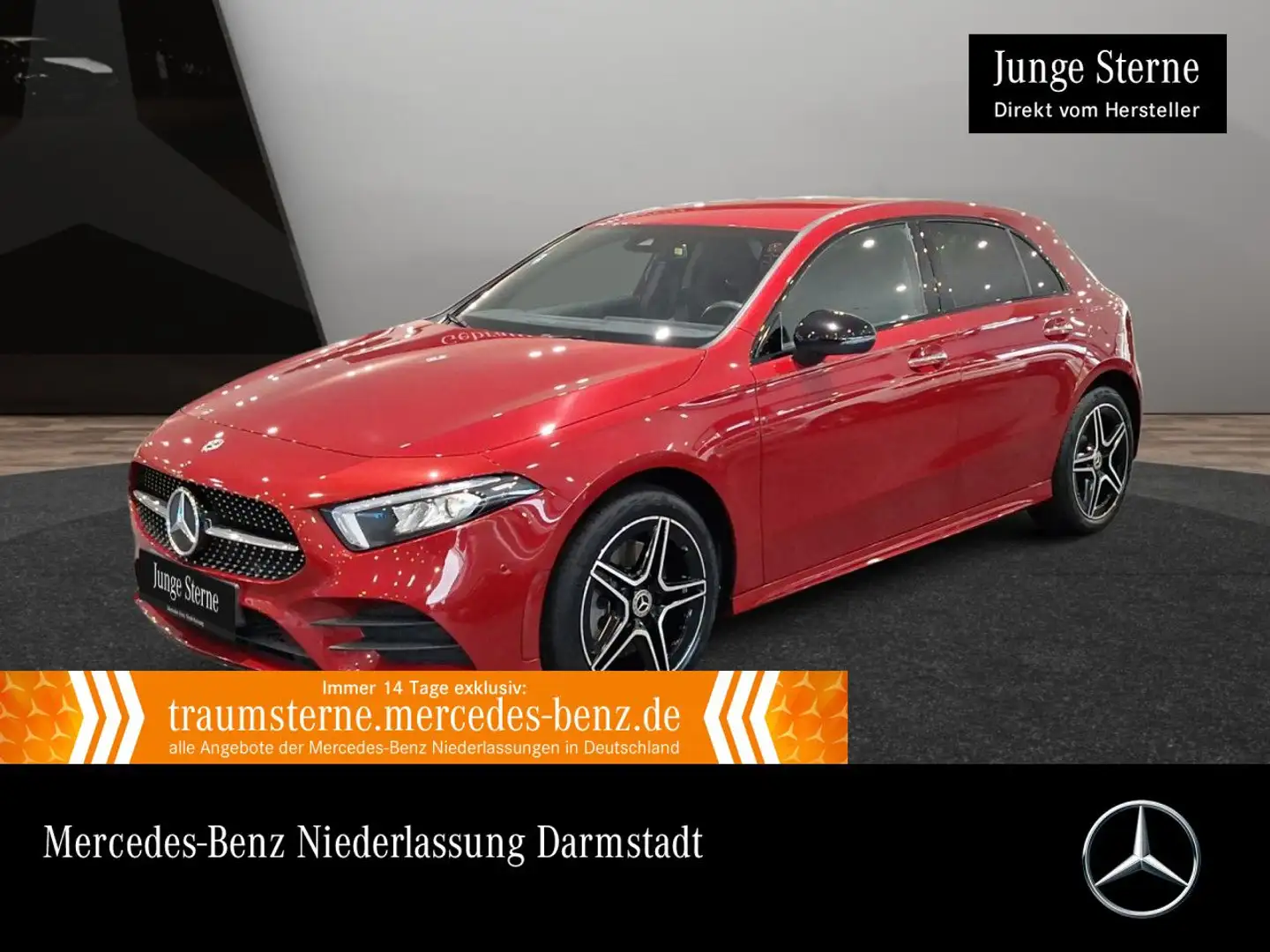 Mercedes-Benz A 250 e AMG+NIGHT+AHK+LED+KAMERA+TOTW+KEYLESS+8G Rojo - 1