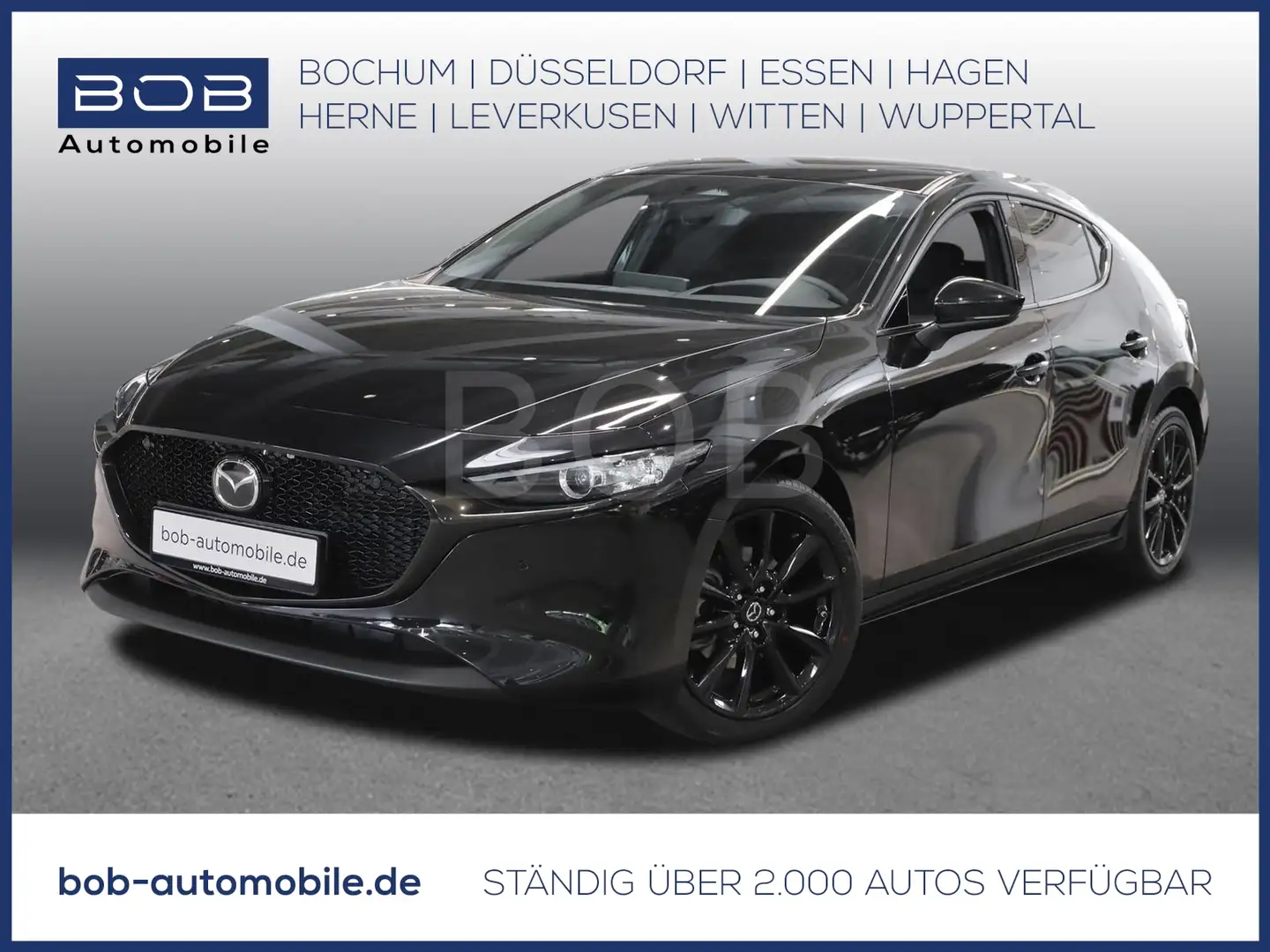 Mazda 3 G 140 Homura NAVI SHZ PDC KLIMA LM-Felgen Schwarz - 1