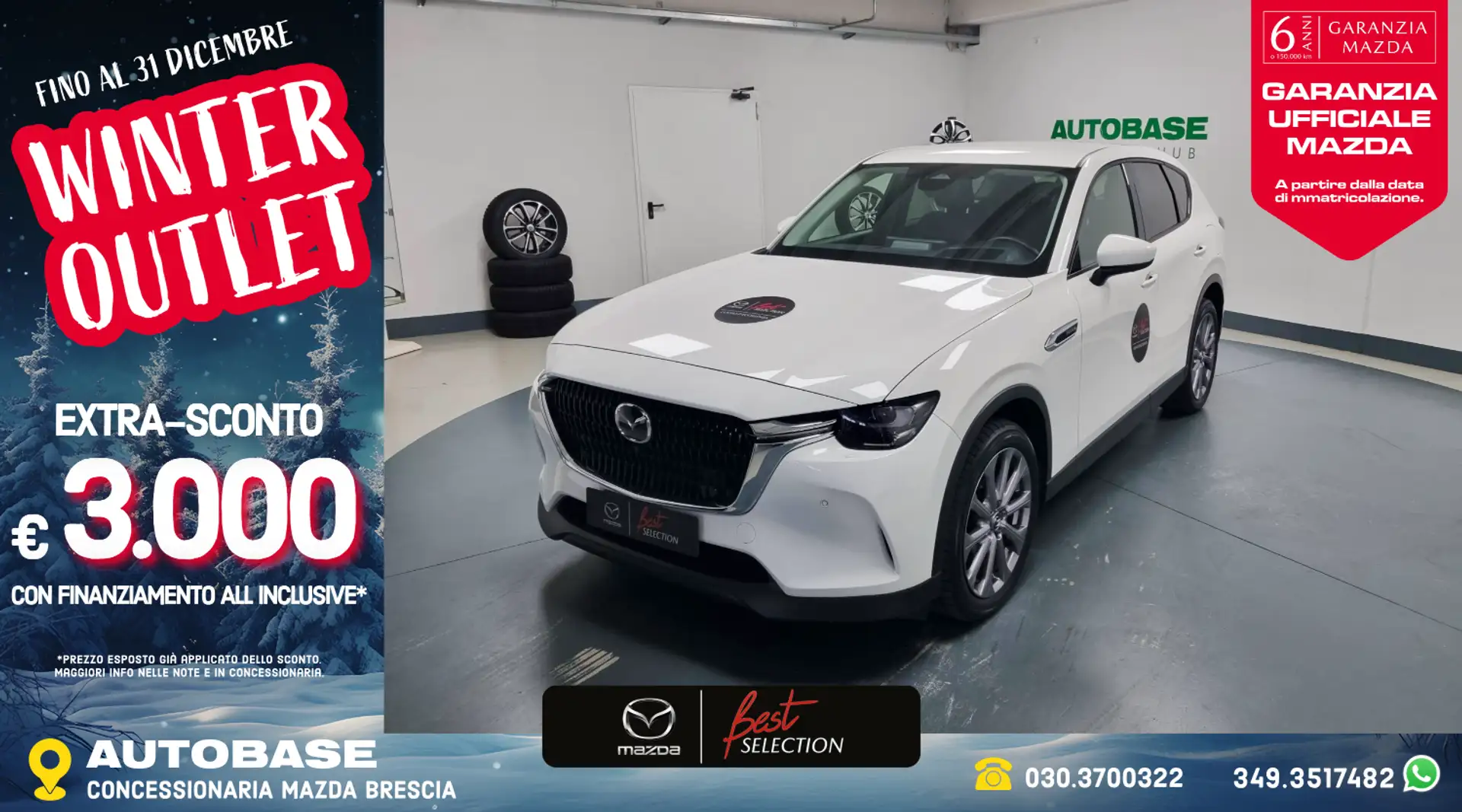 Mazda CX-60 3.3 m-hybrid boost Exclusive Line Comfort Convenience&Sound awd 249cv auto Blanco - 1