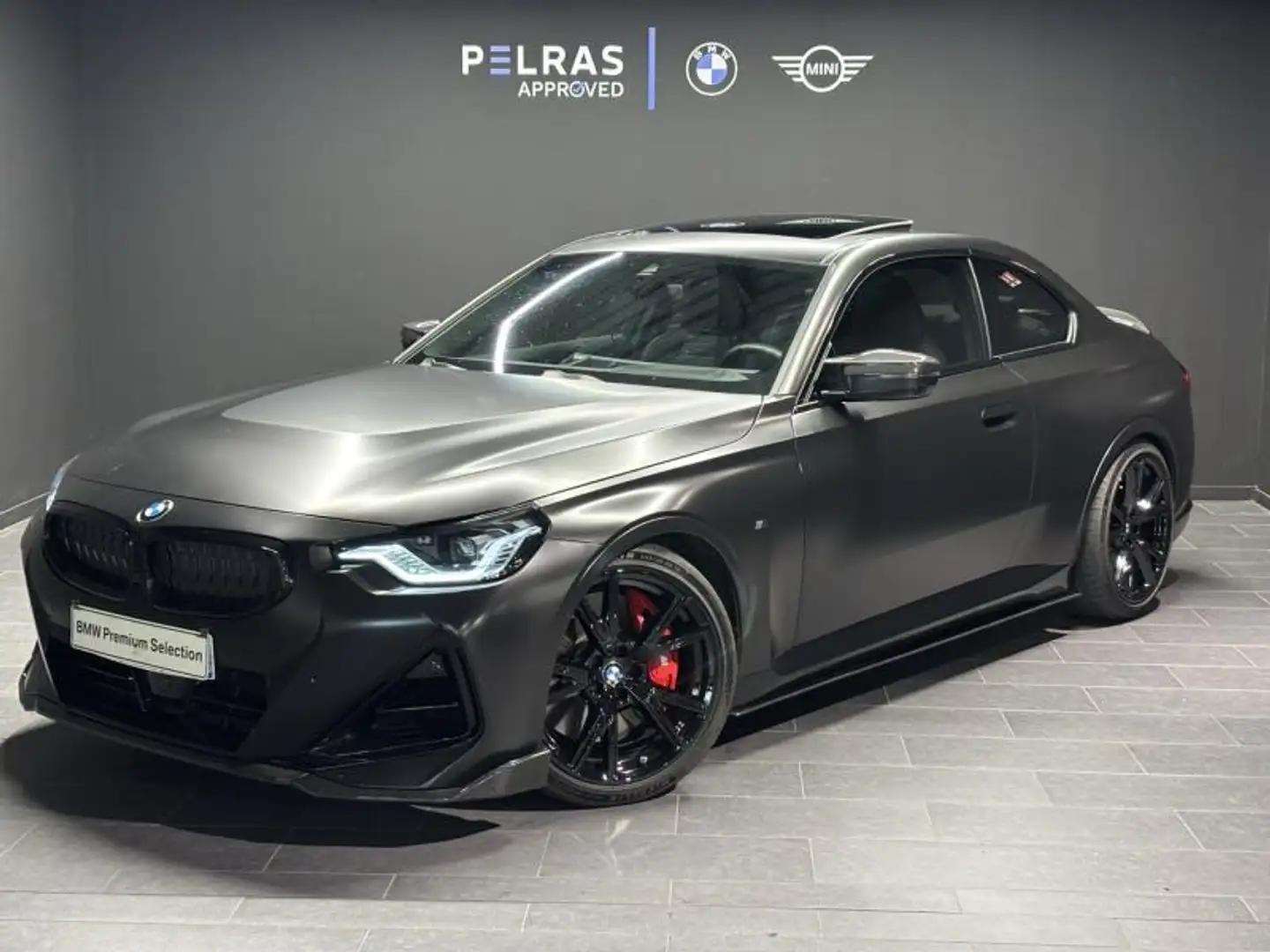 BMW 240 M240iA 374ch M Performance xDrive Gris - 1