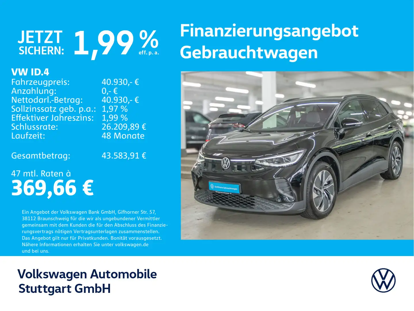 Volkswagen ID.4 Move Navi LED AHK Stdhzg ACC SHZ Schwarz - 1