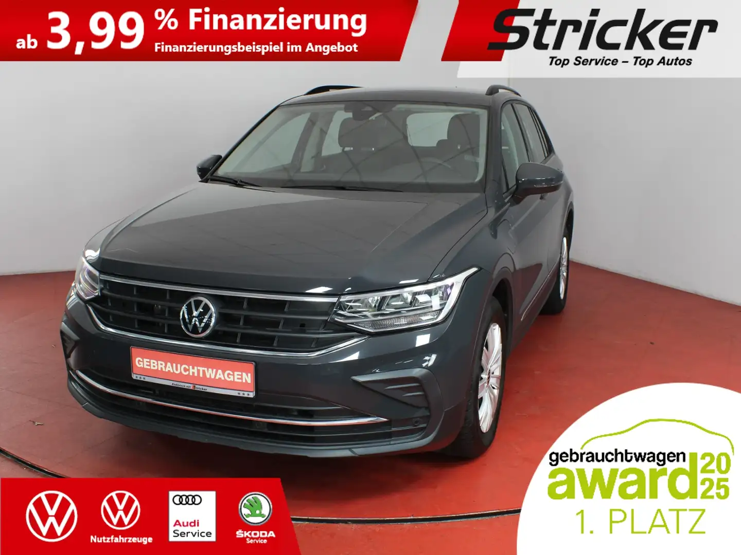 Volkswagen Tiguan Life 1.4TSI e-hybrid 285,-ohne Anzahlung Navi AHK Silber - 2