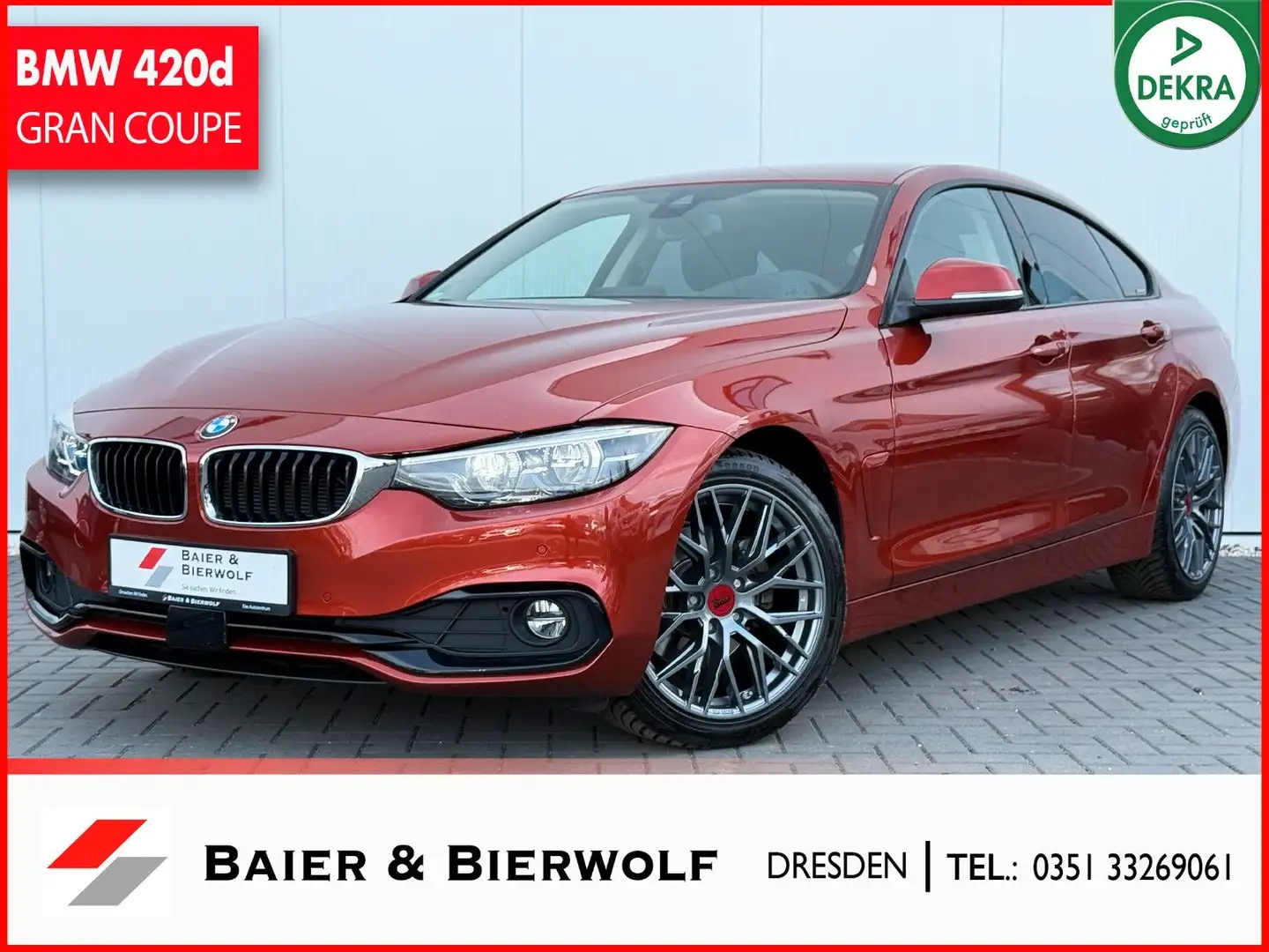 BMW 420 d Gran Coupe Sport Line LED HUD AUTOM. DRIV. Oranje - 1