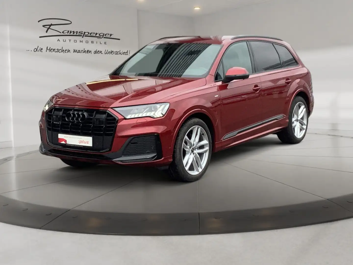 Audi Q7 S line 50 TDI quat. Matrix ACC Stdhz HuD AHK Червоний - 2