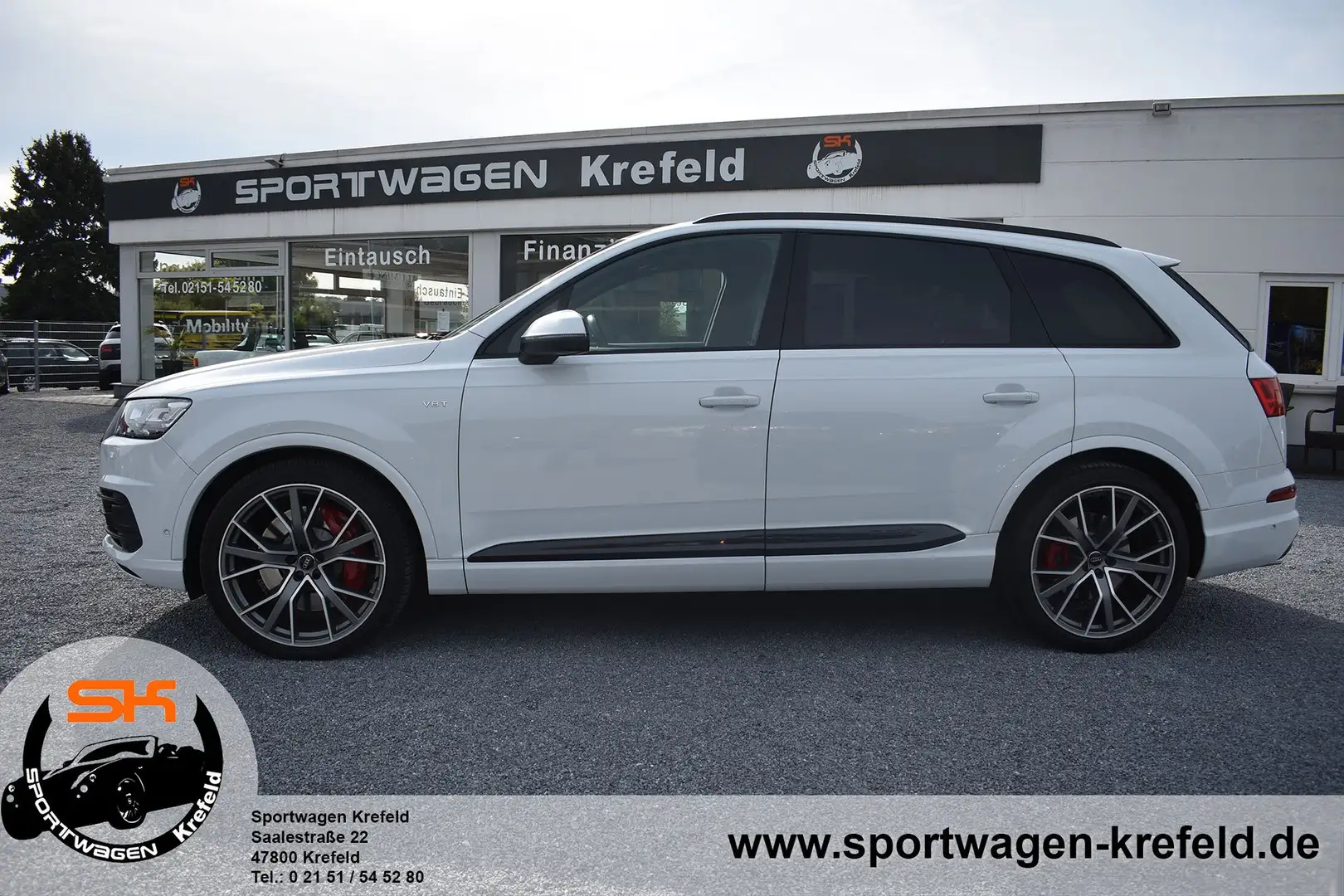 Audi SQ7 4.0 TDI *Virtual*Bose*Pano*HUD*7.Sitzer*Matrix* Blanc - 2