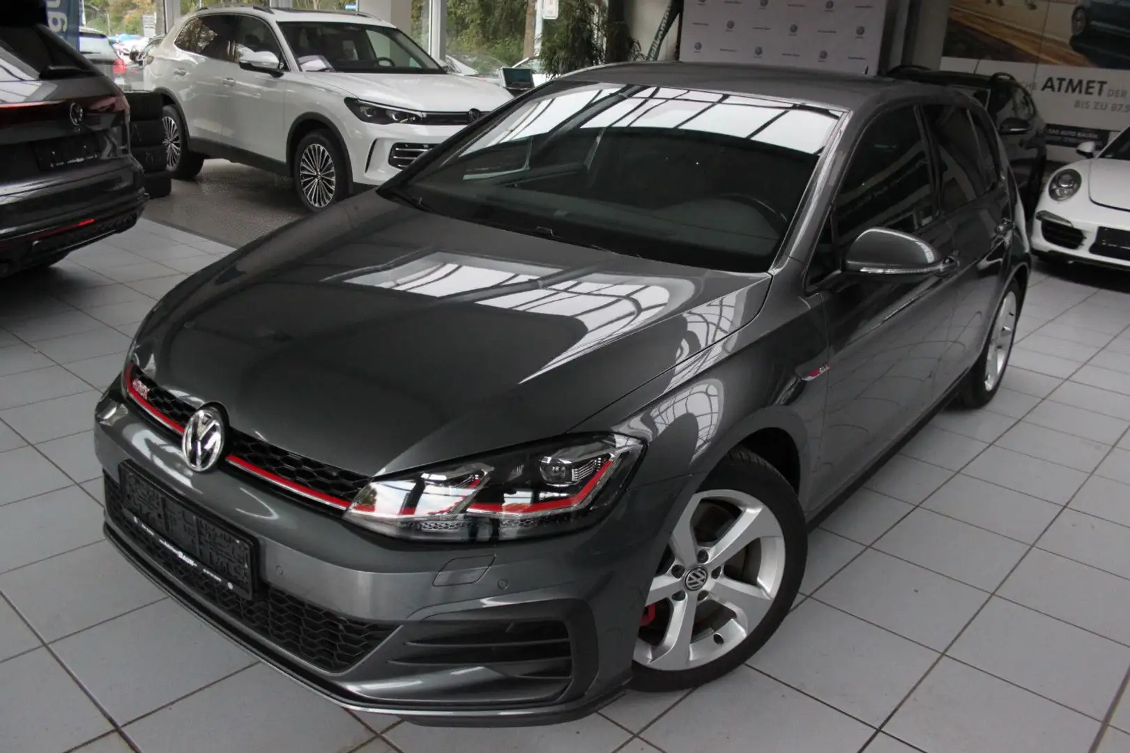 Volkswagen Golf VII Lim. GTI/PERF/DSG/AHK/NAVI/LED/STZHZ/AL Gris - 1