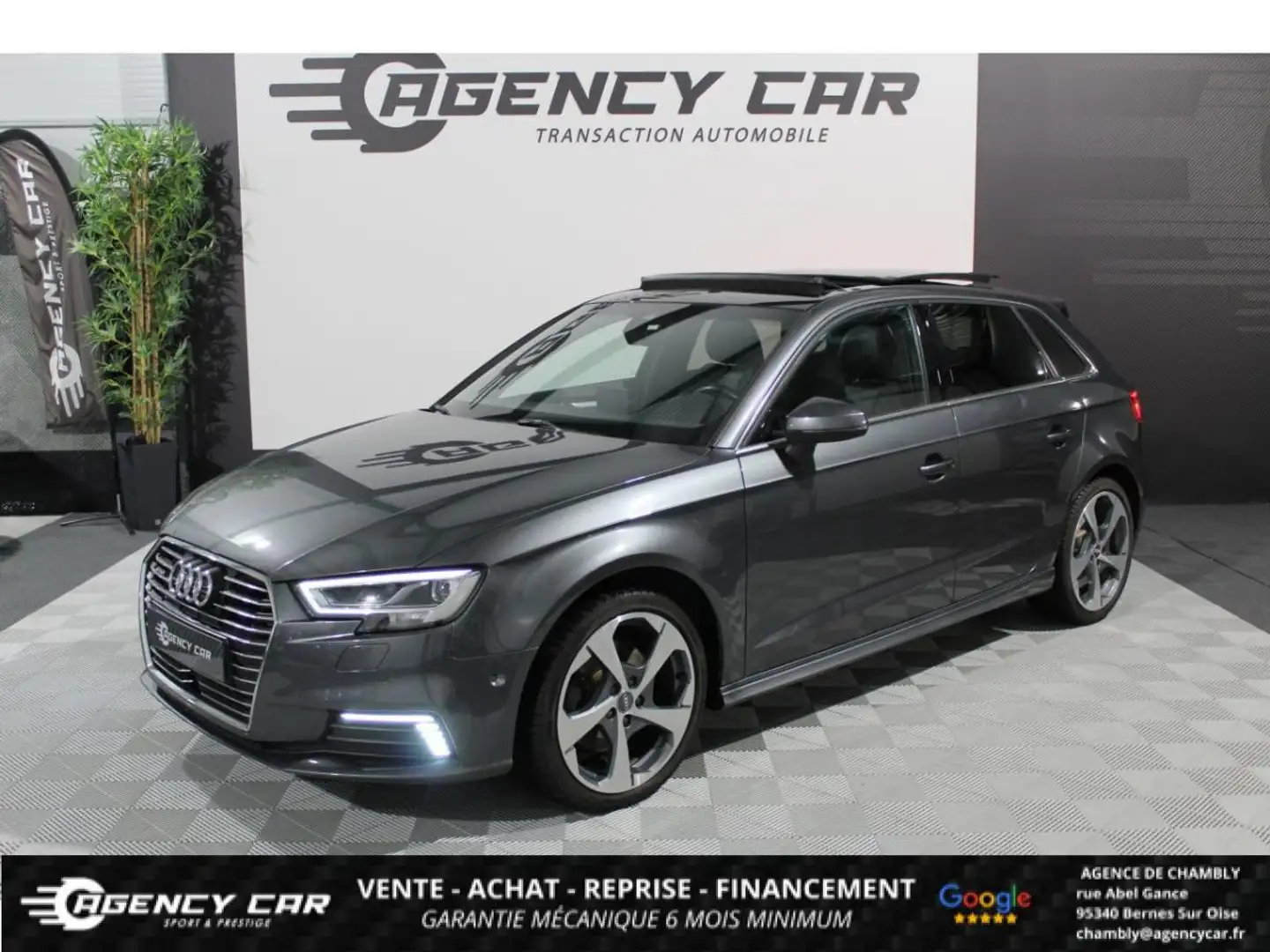 Audi A3 S LINE 1.4 TFSI E-TRON 204CH - BV S-Tronic 7 Gris - 1