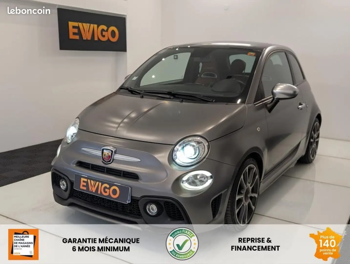 Abarth 500 595 1.4 T 165ch TURISMO 70th ANNIVERSAIRE BVA Gris - 1
