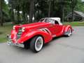 Oldtimer Auburn 856 Bot away cabrio Rot - thumbnail 8