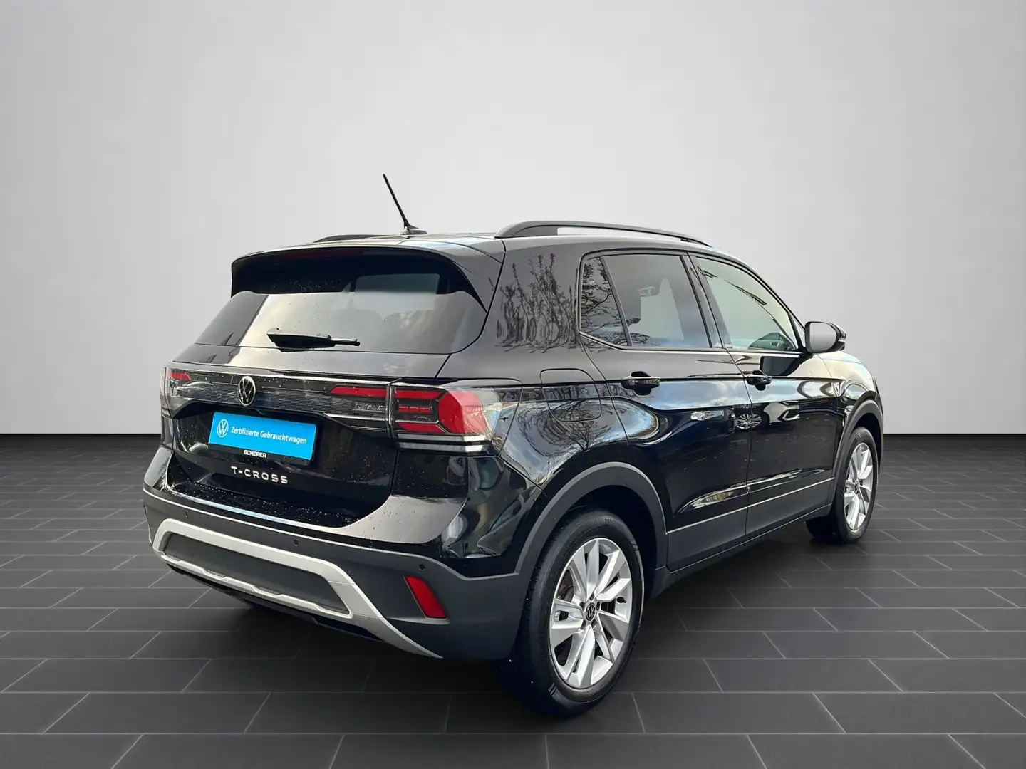Volkswagen T-Cross 1.0 TSI, SHZ, RFK, LED, APP, KEYLESSACCE Schwarz - 2