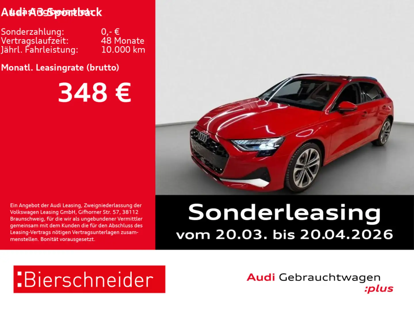 Audi A3 40 TFSI e advanced AHK LED SONOS Hu Rojo - 1