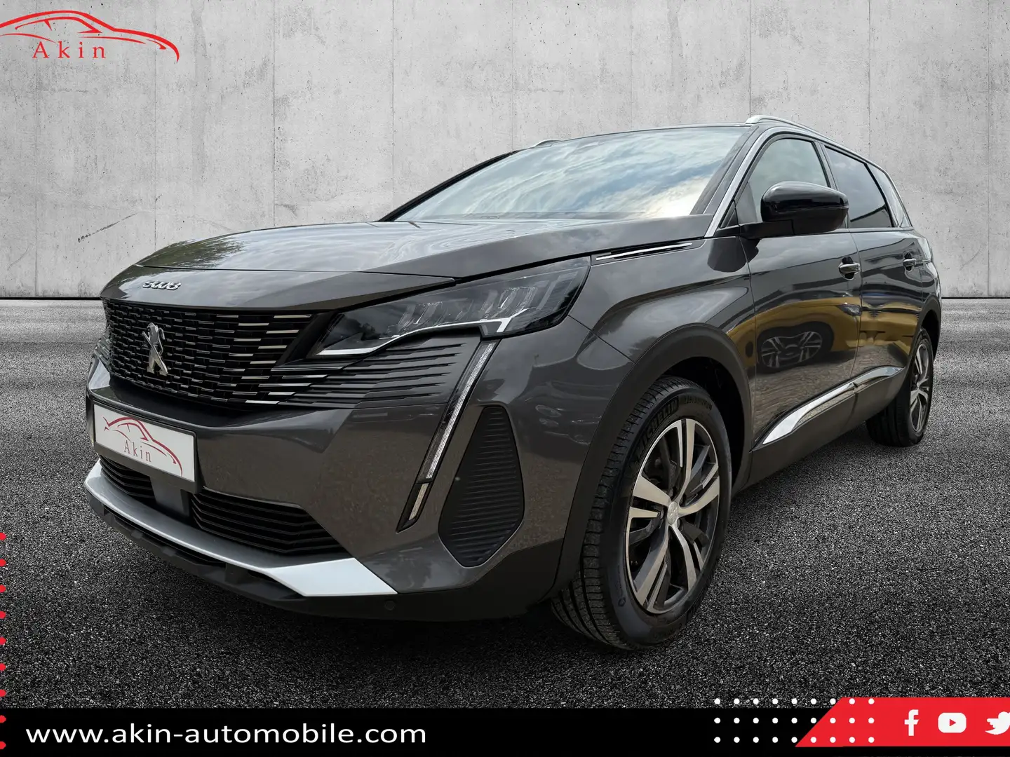 Peugeot 5008 Leder Navi LED 7 Sitzer Grigio - 1