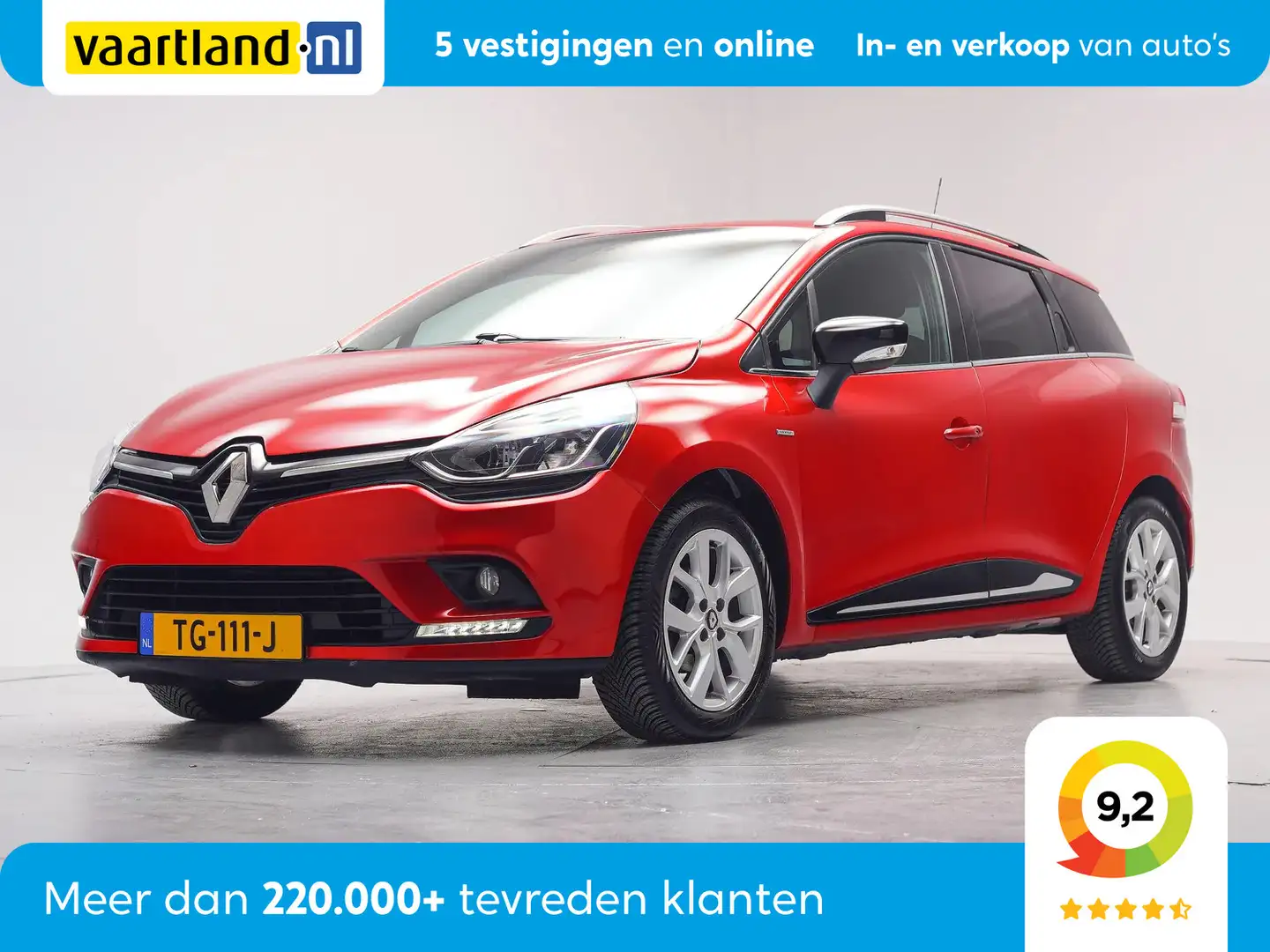 Renault Clio 0,9 TCe Limited [ Trekhaak Navigatie Airco ] Rouge - 1
