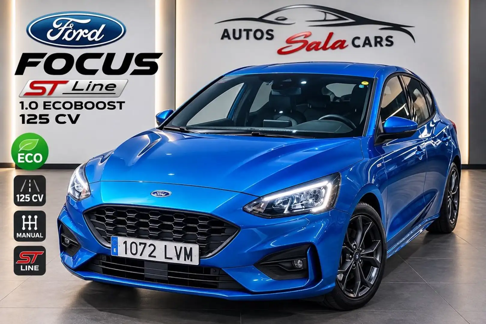 Ford Focus 1.0 Ecoboost MHEV 92kW ST-Line X Azul - 1