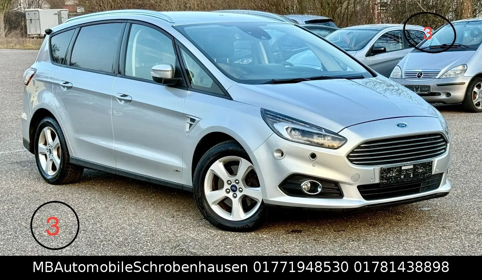 Ford S-Max S-MAX Business AWD 3 LED KAMERA NAVI AUTOMATIK Silber - 1