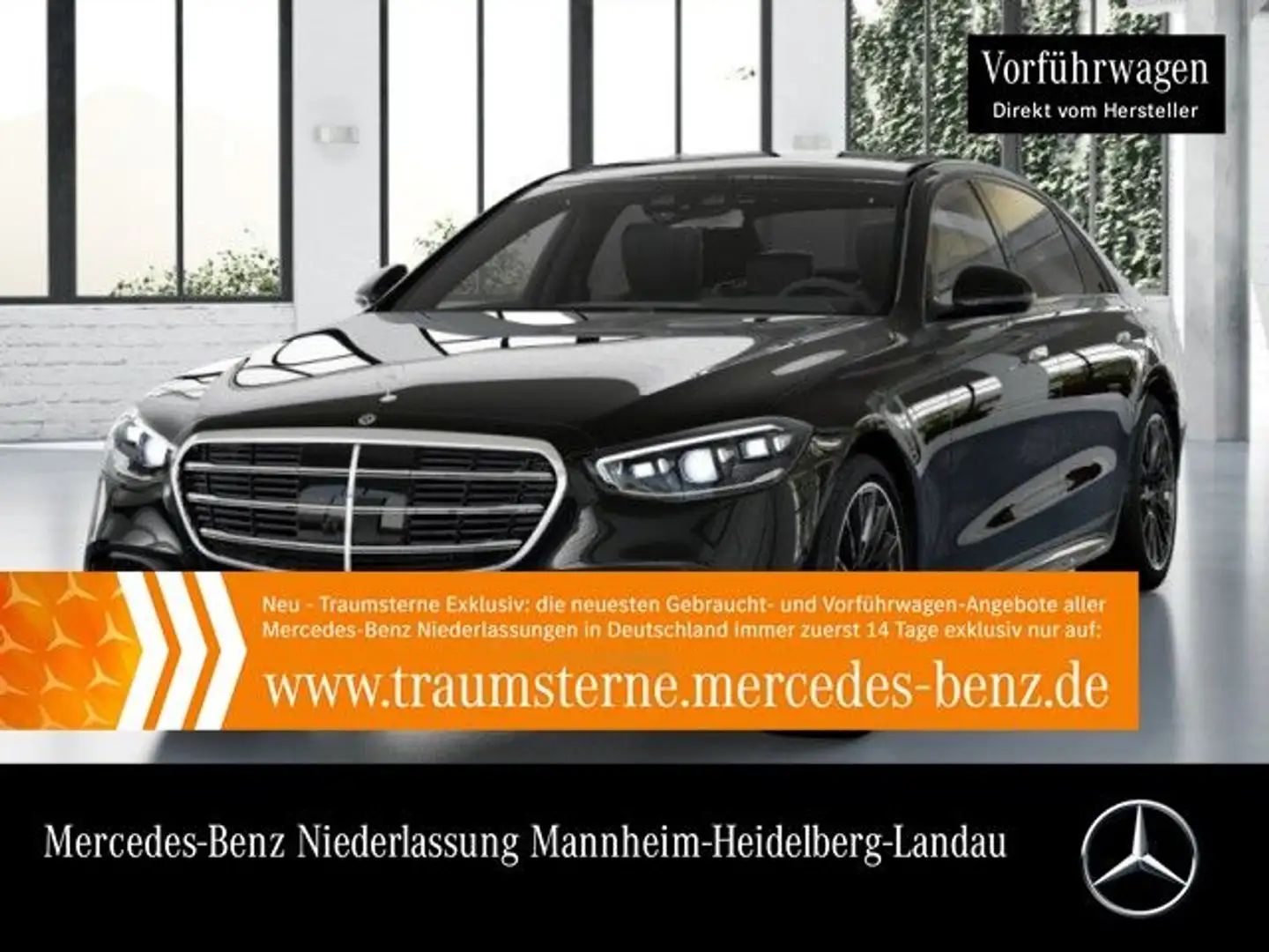 Mercedes-Benz S 500 L 4M AMG+NIGHT+PANO+360+MULTIBEAM+STHZG+3D Fekete - 1