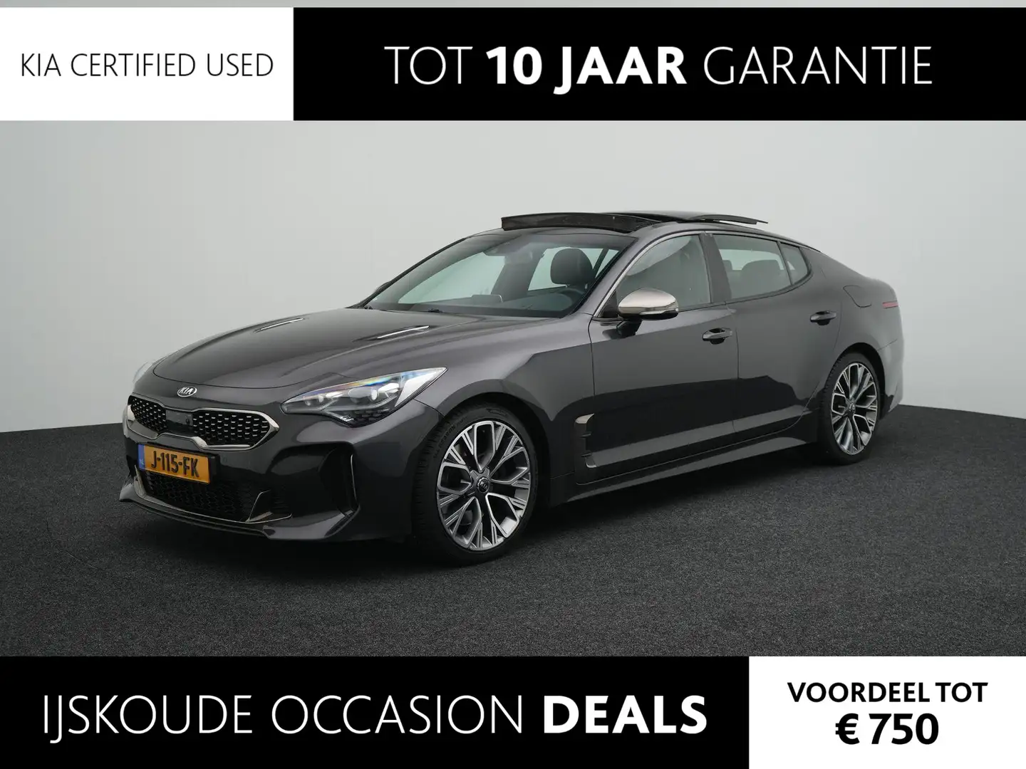 Kia Stinger 2.0 T-GDI GT-Line | Dealerauto | Full options! | S Gris - 1