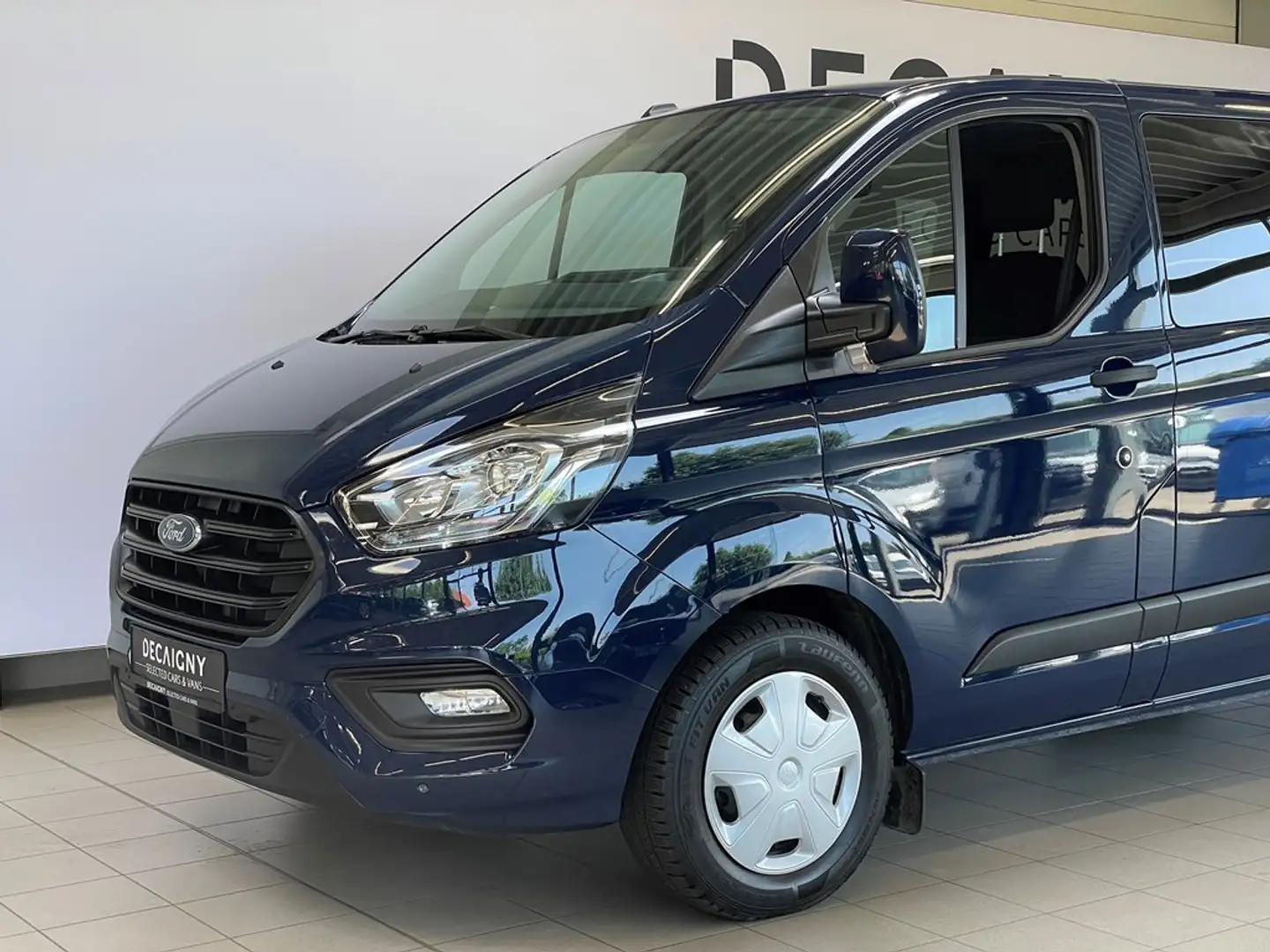 Ford Transit Custom 2.0D 131pk 9pl. *Sensoren voor/achter*Cruise Contr Blauw - 2