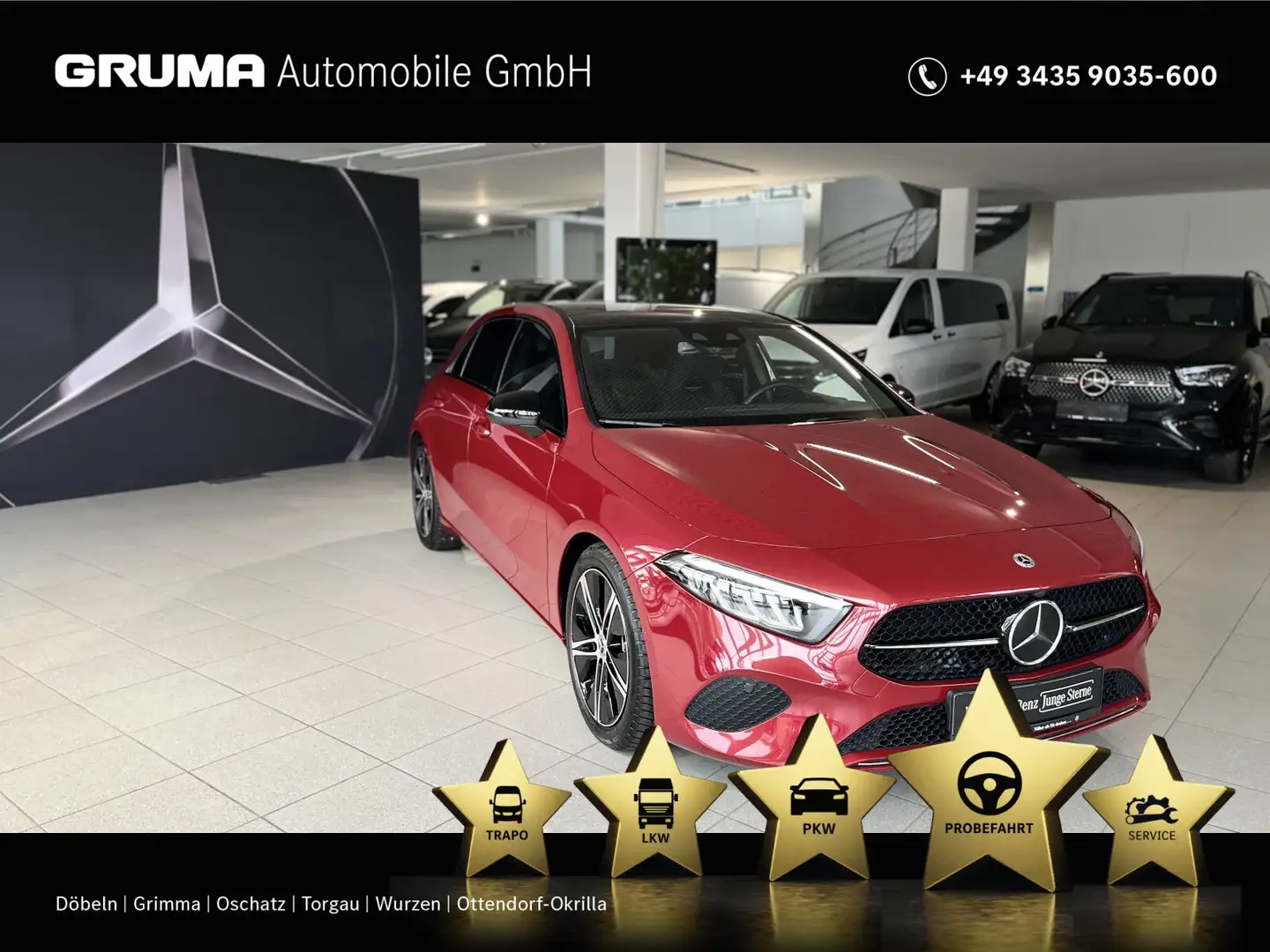 Mercedes-Benz A 200 A 200 d Progr.Advanced+Night+Leder+Pano+Distron+ Rot - 1