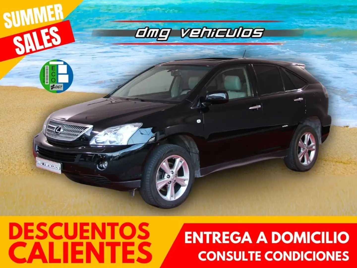 Lexus RX 400 400h 3.3 Luxury Techo Solar Hibrido Negro - 1