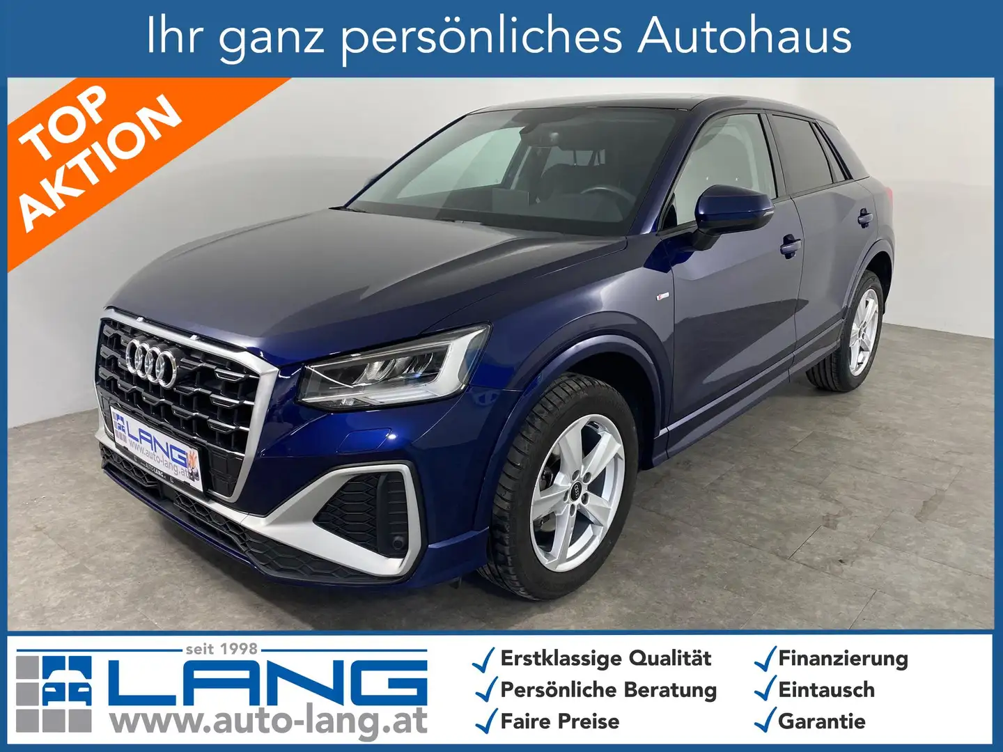 Audi Q2 35 2.0 TDI S line LED*NAVI*AHK*PANORAMA 85 kW (... Blau - 1