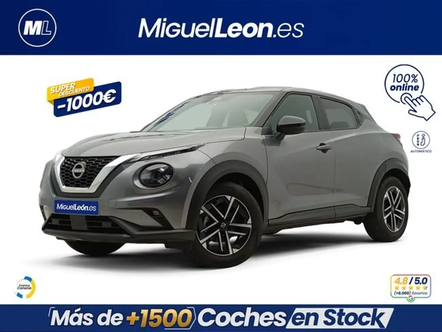 Nissan Juke 1.0 DIG-T N-Connecta 4x2 DCT 7 84kW Gris - 1