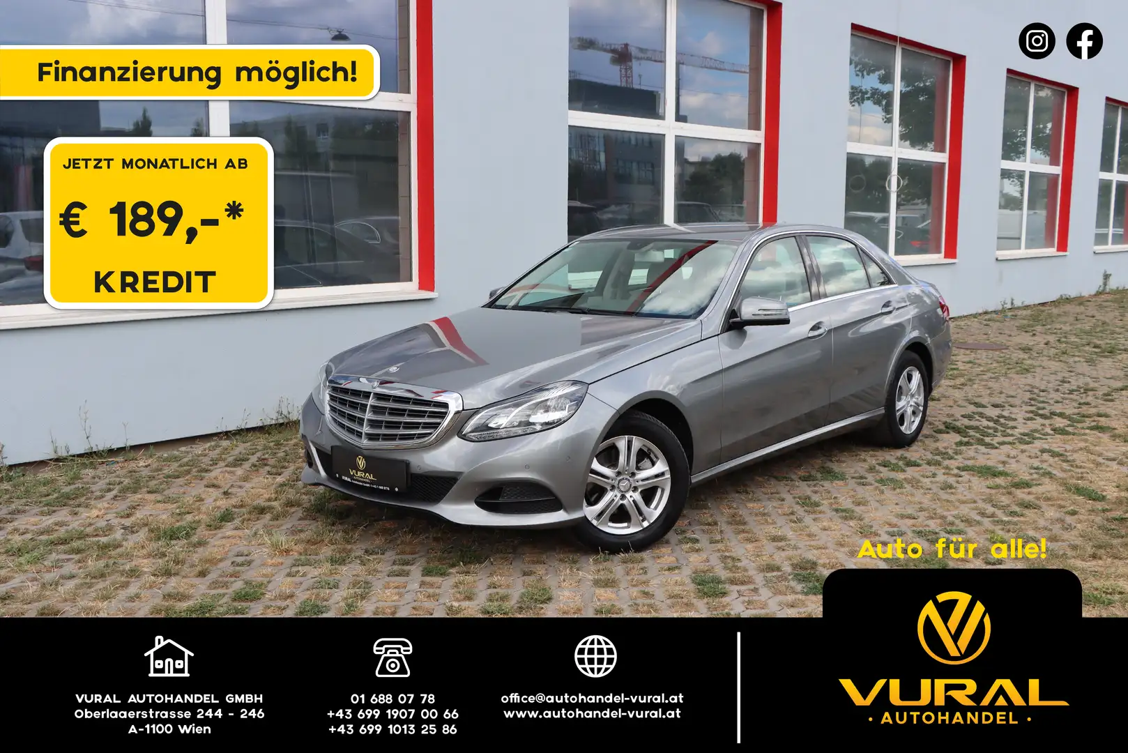 Mercedes-Benz E 220 E 220 CDI BlueEfficiency | FACELIFT | Grau - 1