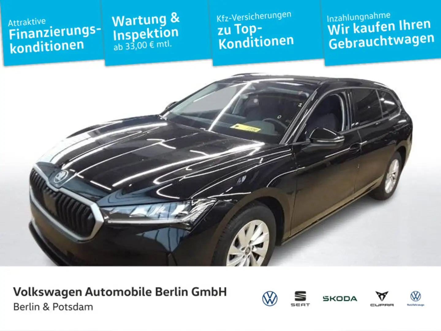 Skoda Superb Combi 1.5TSI DSG Essence NAVI PDC LED Schwarz - 1