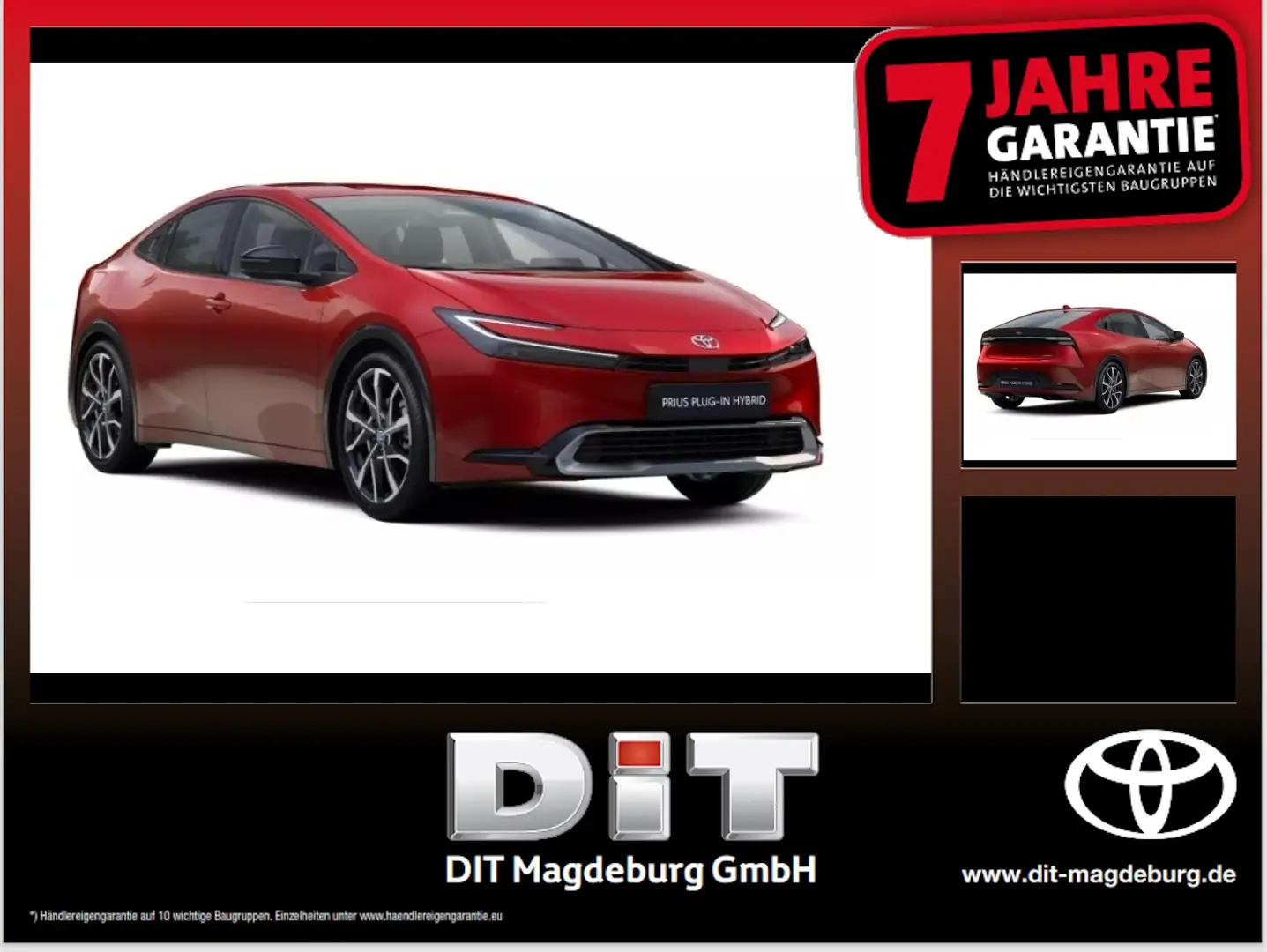Toyota Prius 2.0 Plug-in Executive ACC DynLi SpurH LM Červená - 1