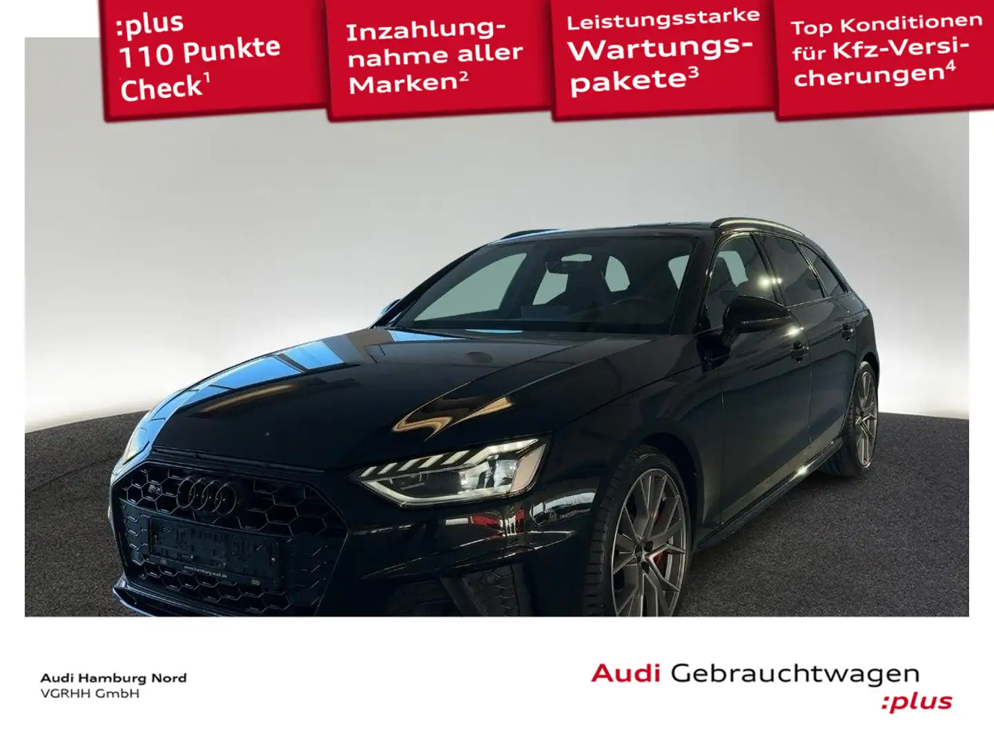 Audi S4 3.0 TDI quat. B&O Navi Stndhzg Panorama Schwarz - 1