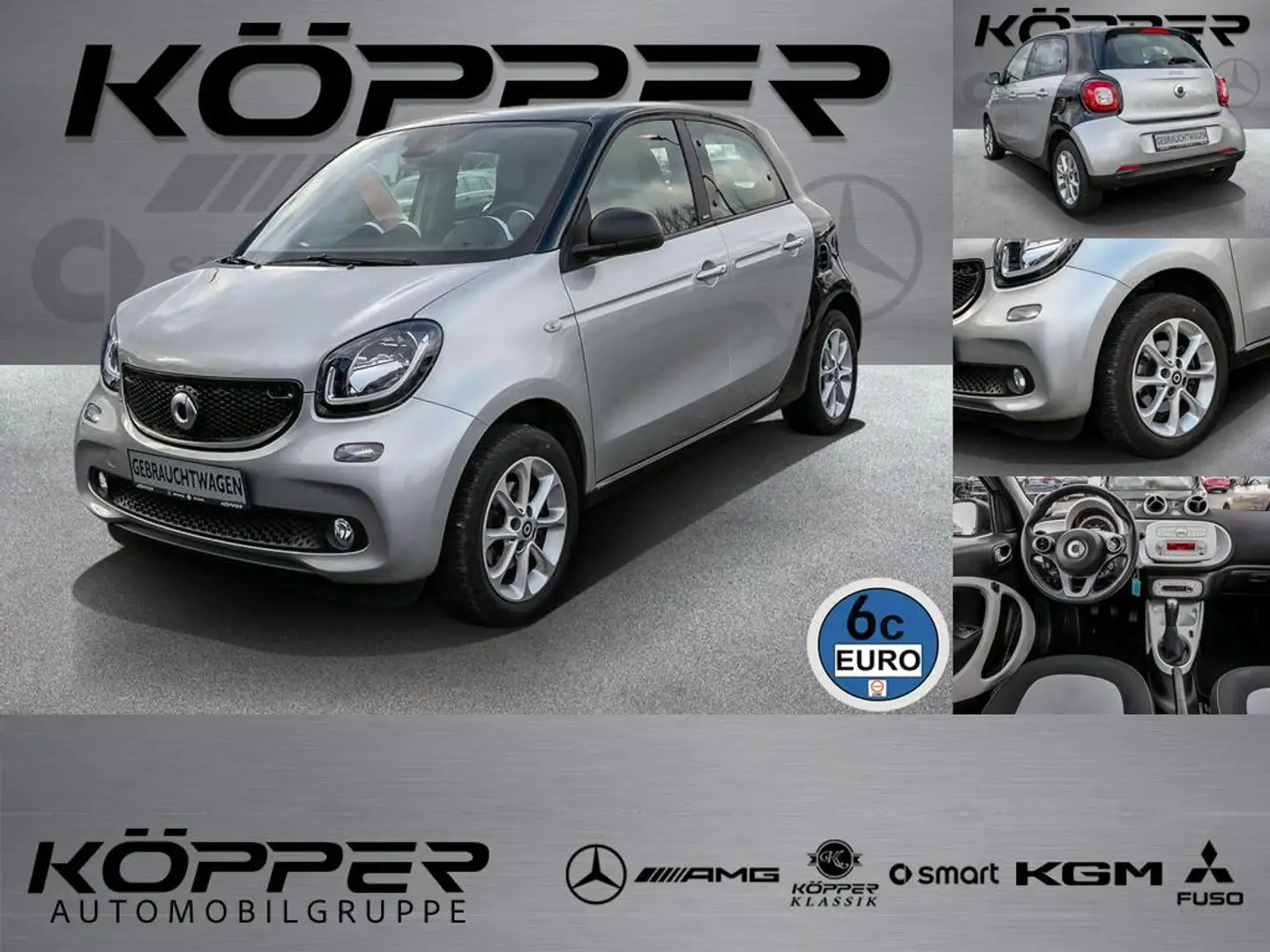 smart forFour 52 kW COOL + AUDIO LAST ONE Silber - 1