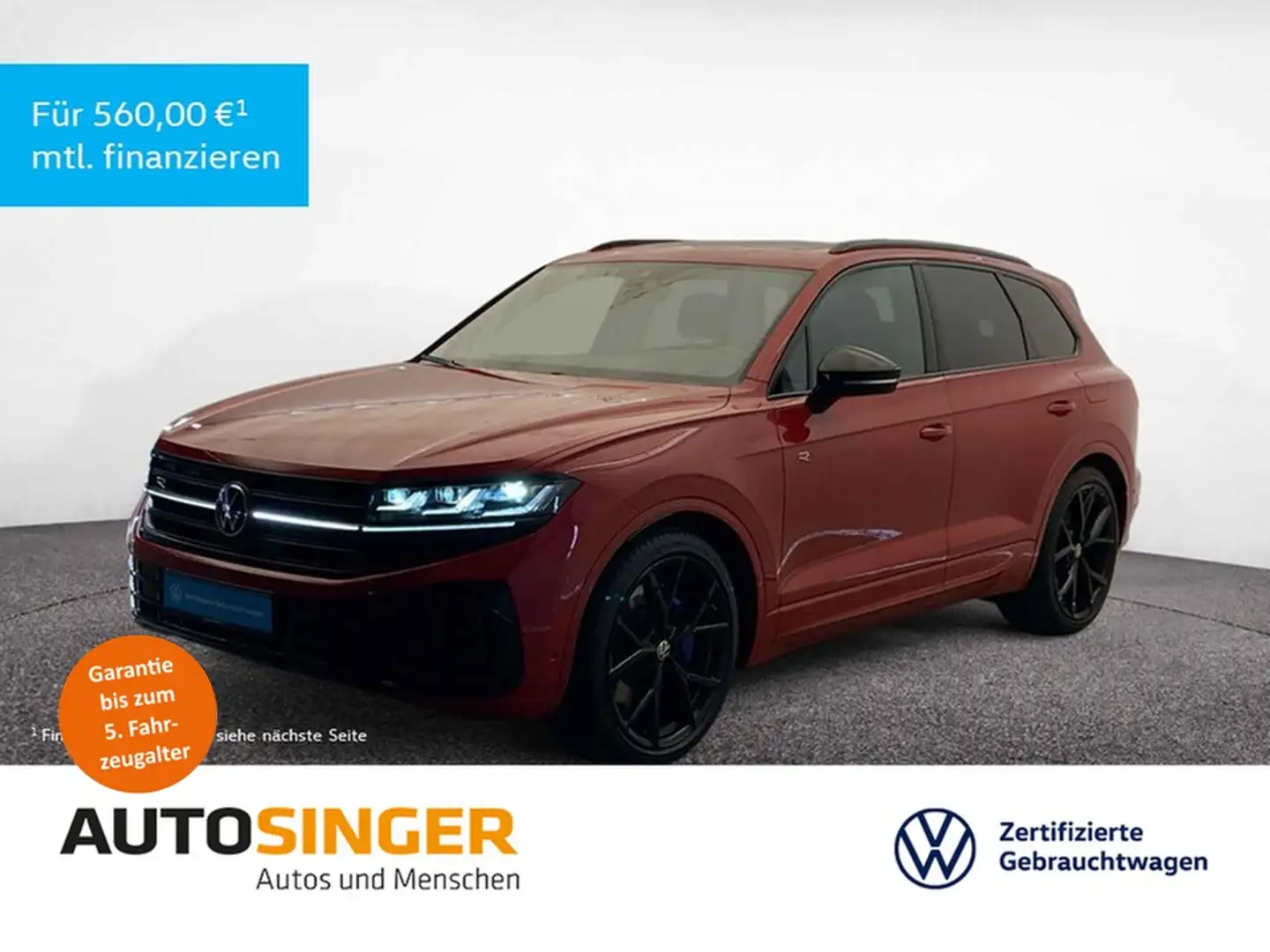 Volkswagen Touareg R eHybrid *PANO*LUFT*IQ-L*AHK*ACC*22"* Rot - 1