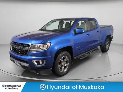 Blue 2020 Chevrolet Colorado Pickup Truck Four-Wheel Drive Automatic