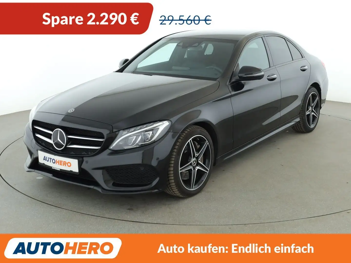 Mercedes-Benz C 400 4Matic AMG Line Aut.*NAVI*CAM*LED*PDC*SHZ*TEMPO* Schwarz - 1