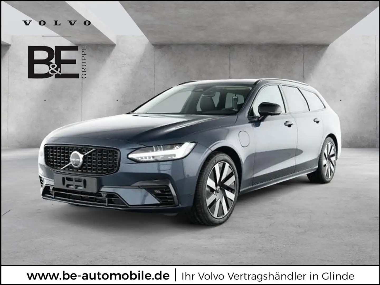Volvo V90 T6 Plus Dark Recharge Plug-In Hybrid AWD Blau - 1