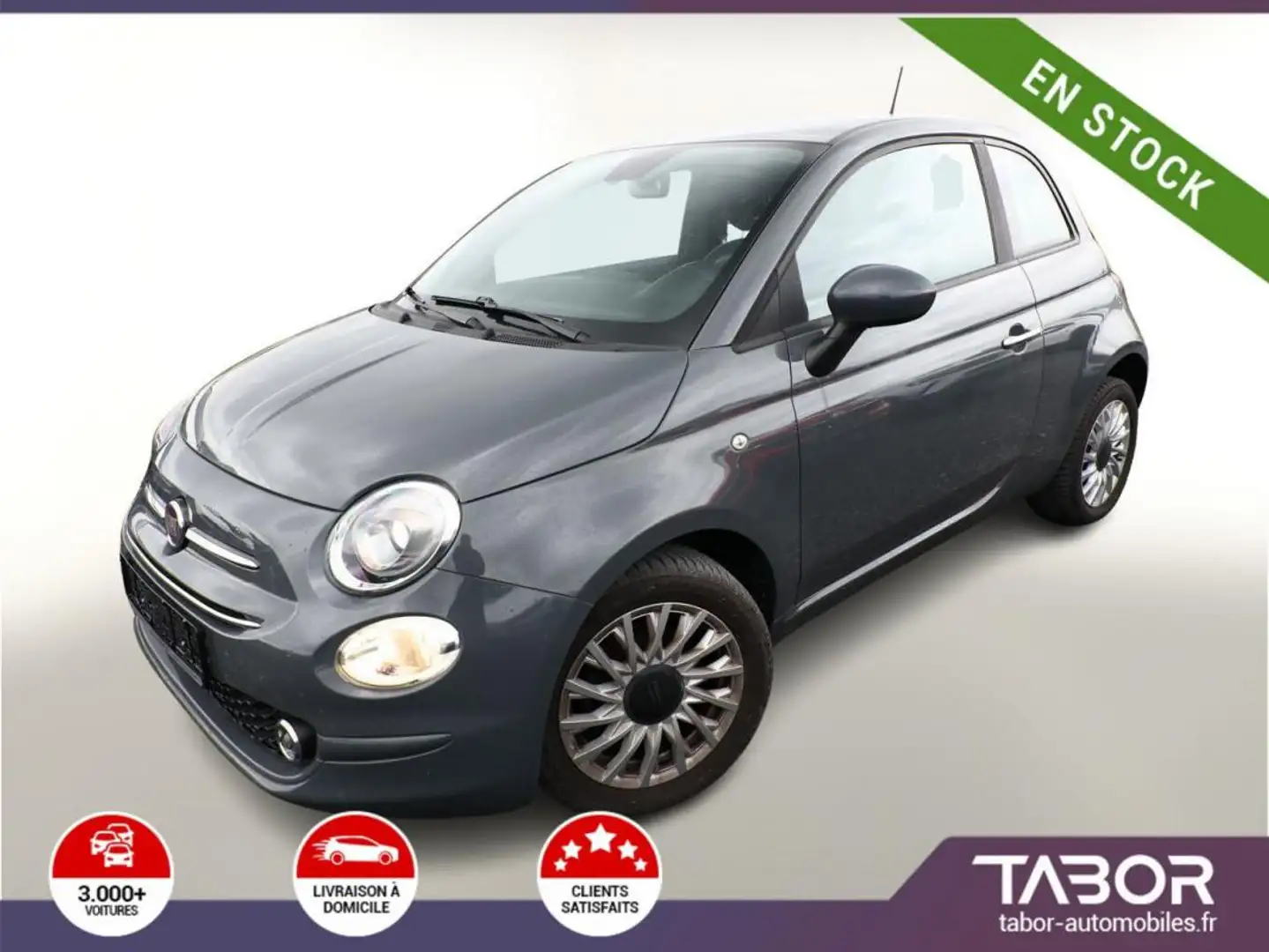 Fiat 500 1.0 69 Lounge GPS DAB PDC Temp 15Z Gris - 1