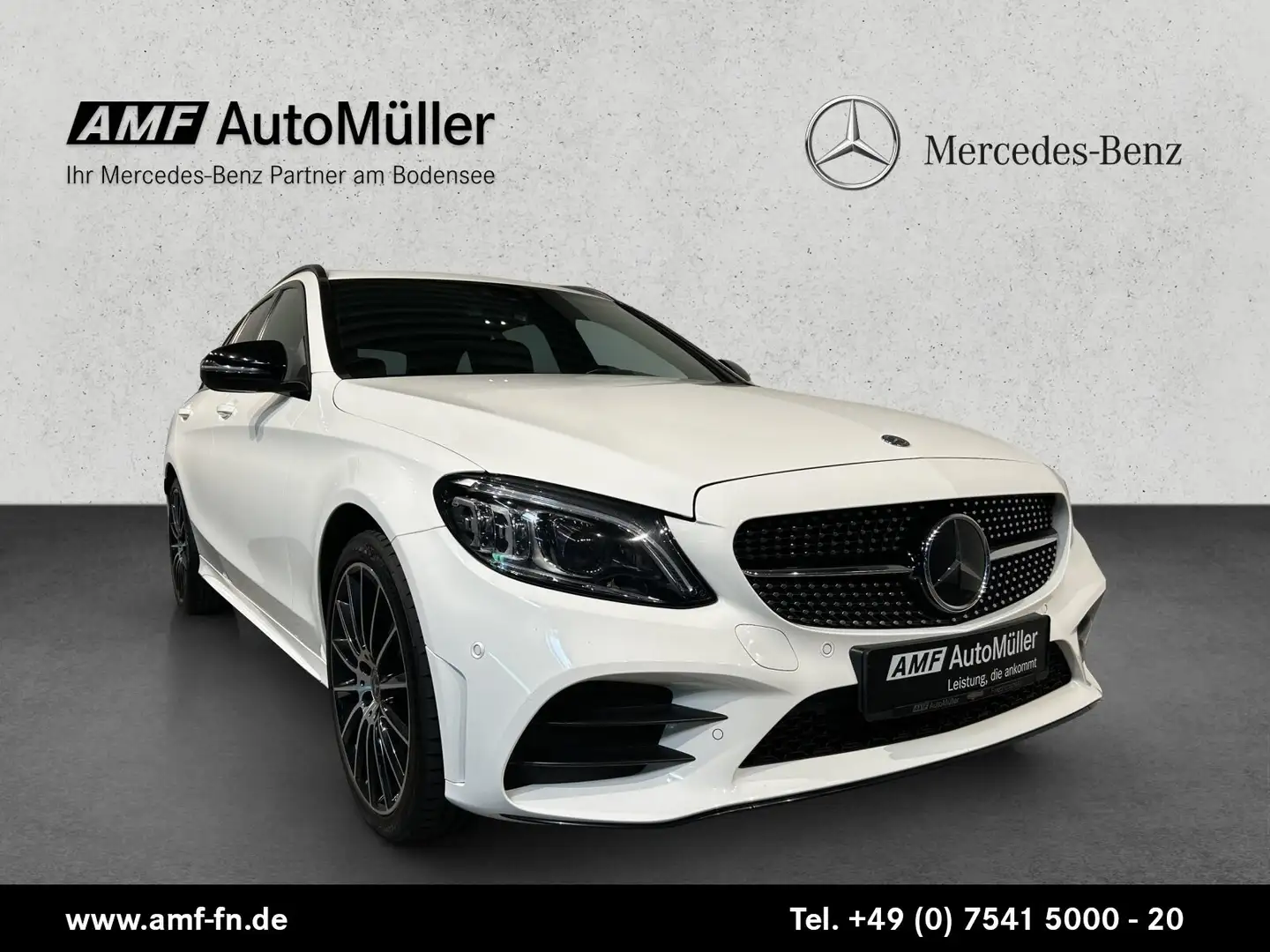 Mercedes-Benz C 400 C 400 T AMG Line 4M +AHK+DISTRO+NIGHT+COMAND+ Weiß - 1