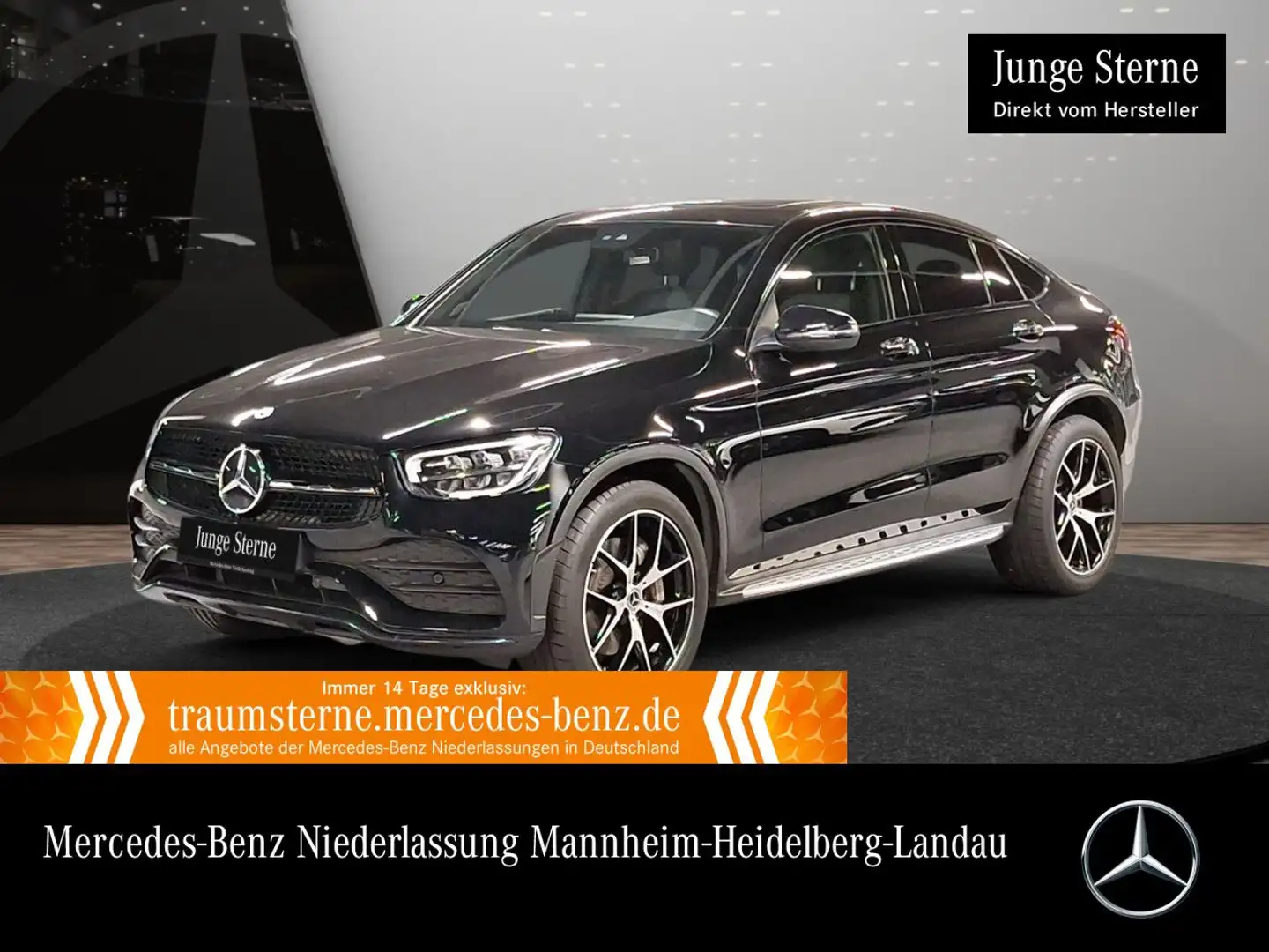 Mercedes-Benz GLC 200 d Coupé 4M AMG+NIGHT+AHK+LED+KAMERA+9G Schwarz - 1