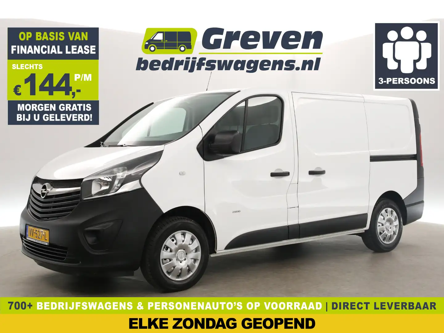 Opel Vivaro 1.6 CDTI L1H1 Airco Cruise 2xSchuifdeur Navigatie Blanc - 1