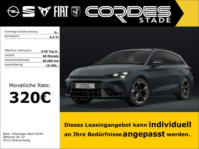 CUPRA Leon CUPRA Sportstourer 1.5 TSI 110 kW (150 PS) 320 € o