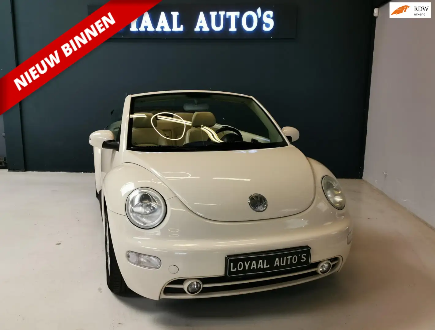 Volkswagen New Beetle Cabriolet 2.0 | LEDER | STOEL.VERW | APK. Geel - 1